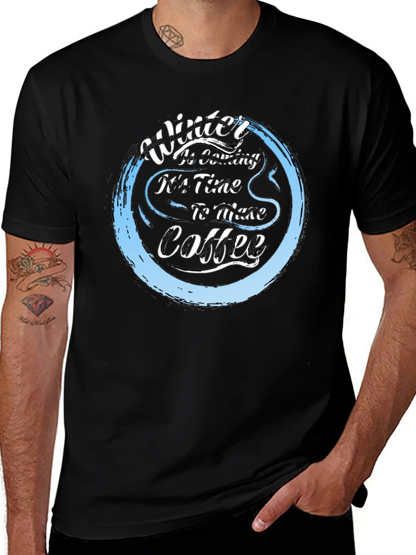Winter Coffee T-Shirt - Cozy & Stylish