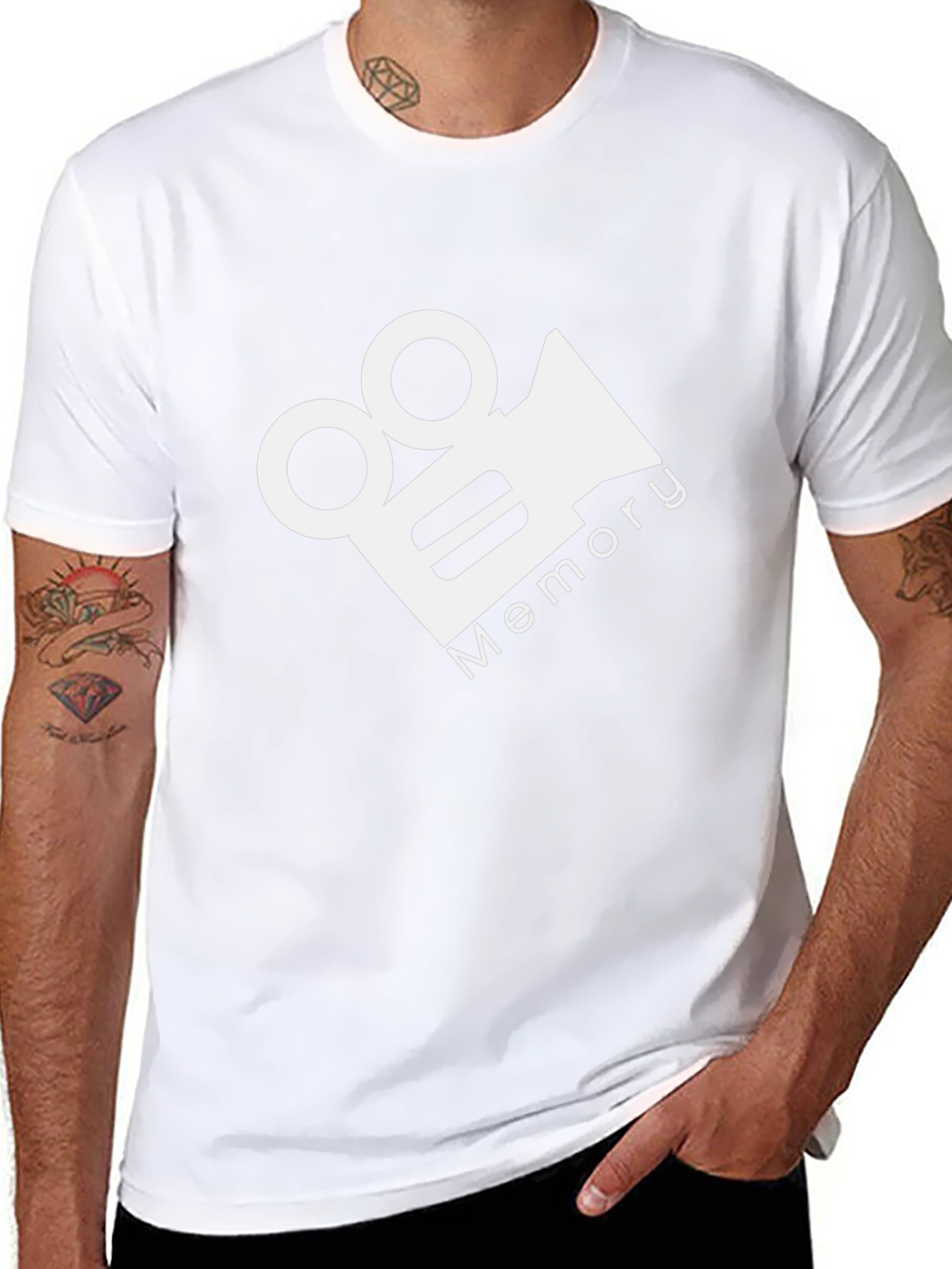 Memory Film Camera Graphic Black T-Shirt