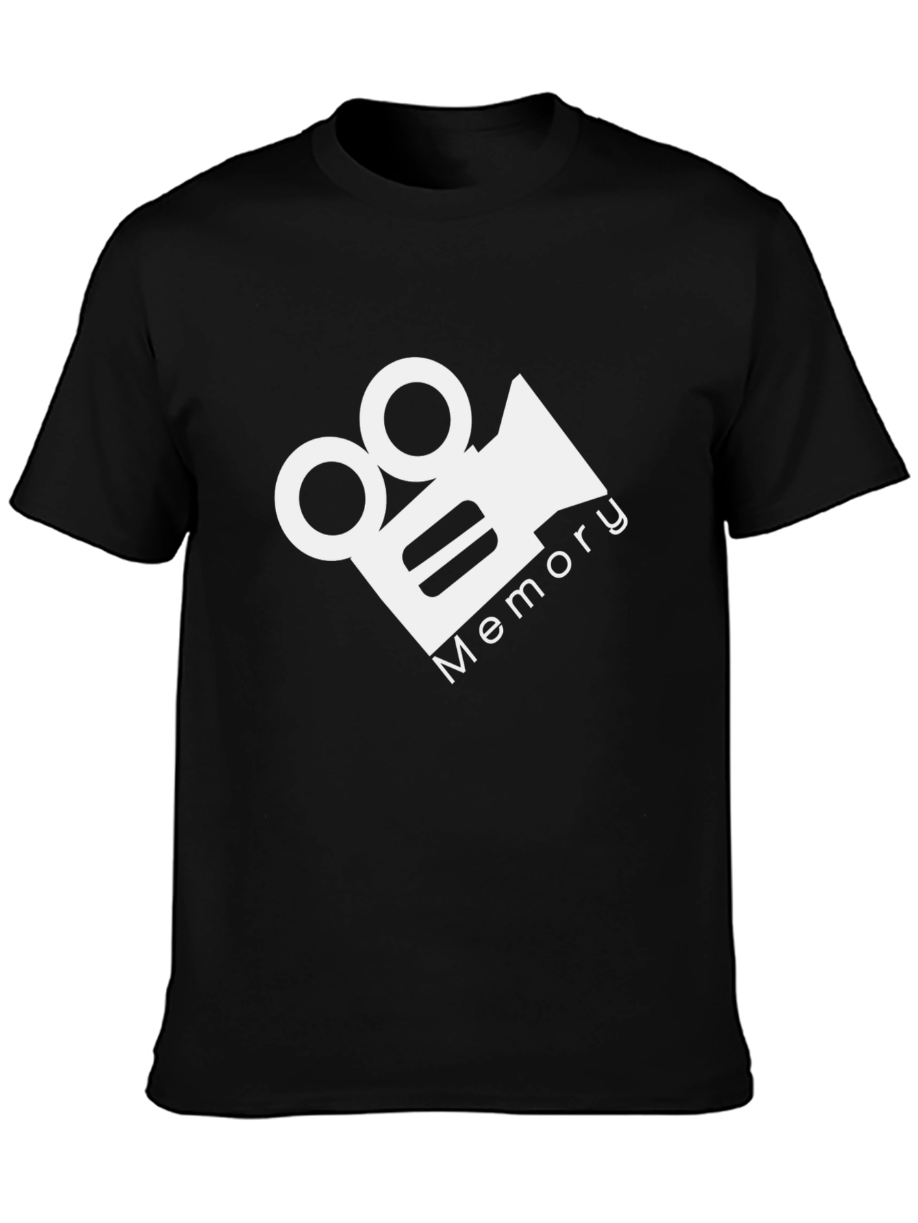 Memory Film Camera Graphic Black T-Shirt