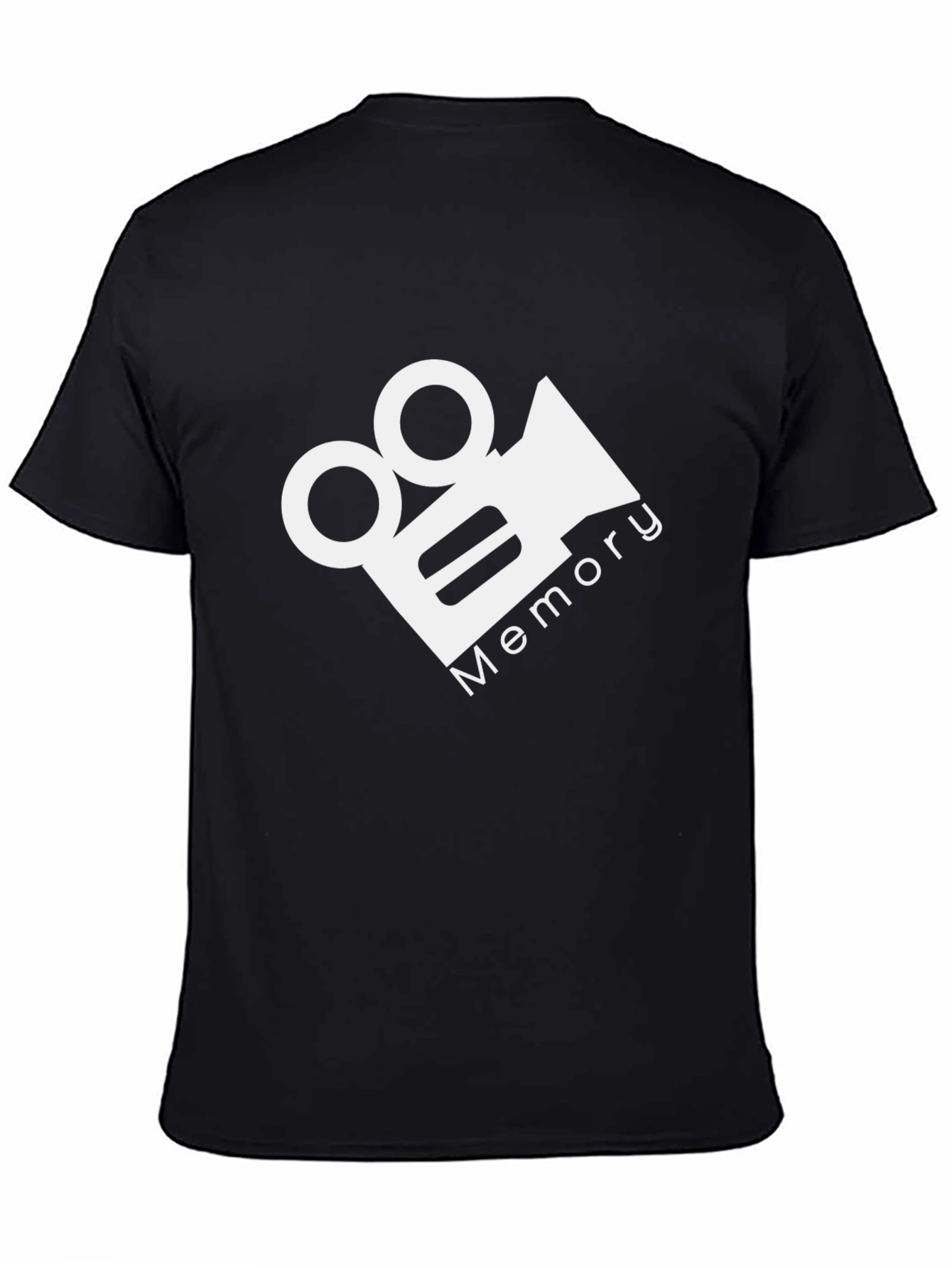 Memory Film Camera Graphic Black T-Shirt