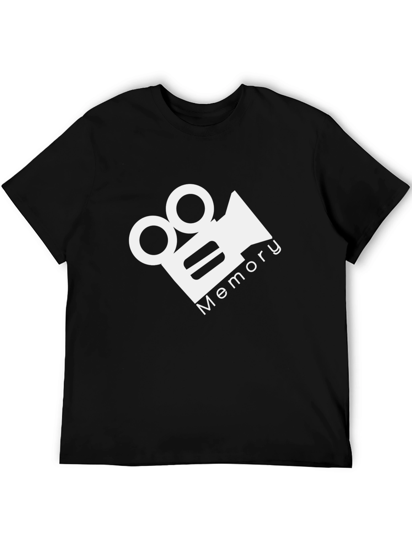 Memory Film Camera Graphic Black T-Shirt