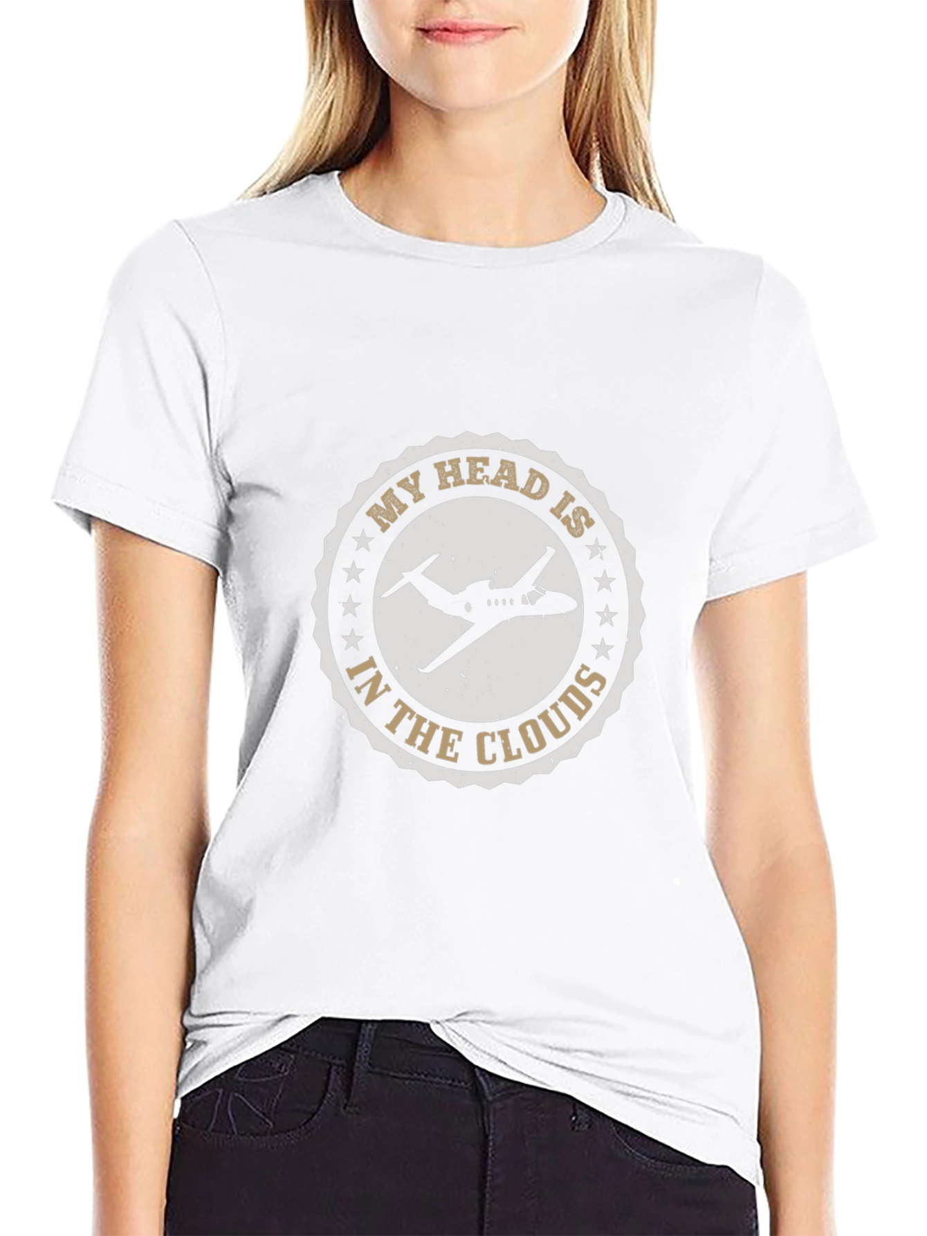My Head Is In The Clouds Airplane T-Shirt