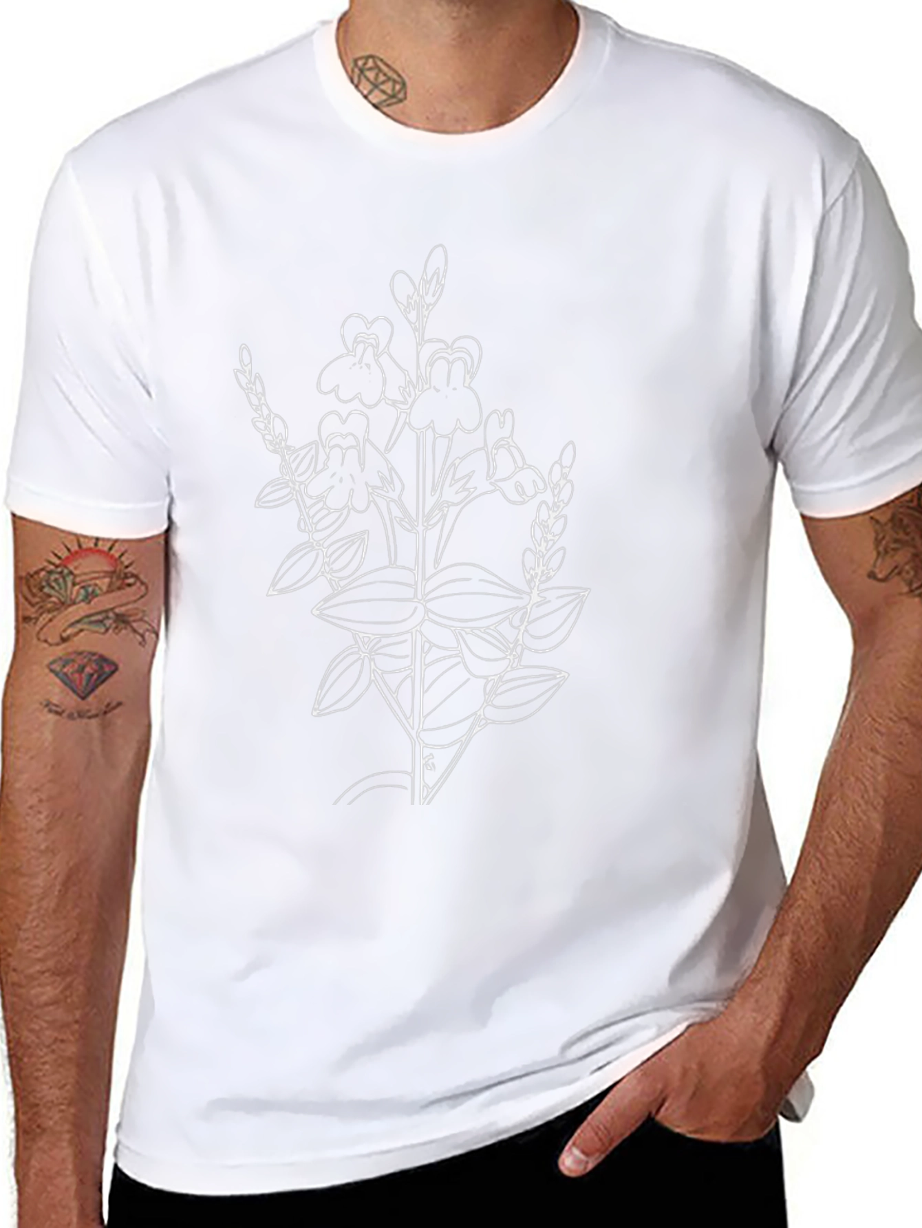 Botanical Black T-Shirt