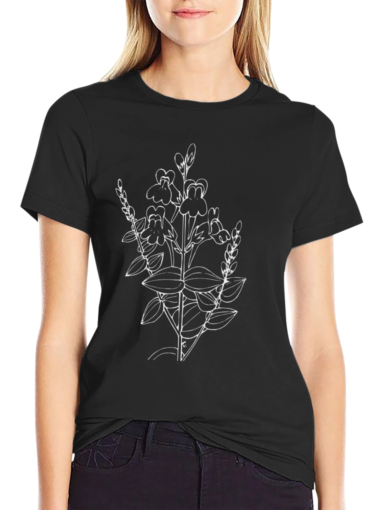 Botanical Black T-Shirt