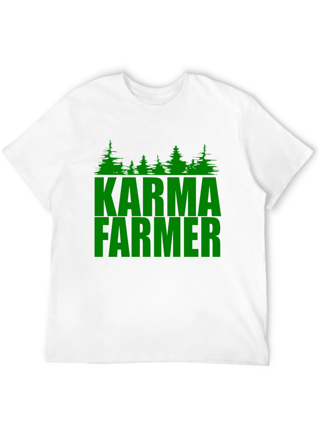 Karma Farmer Graphic Tee - Black Cotton T-Shirt