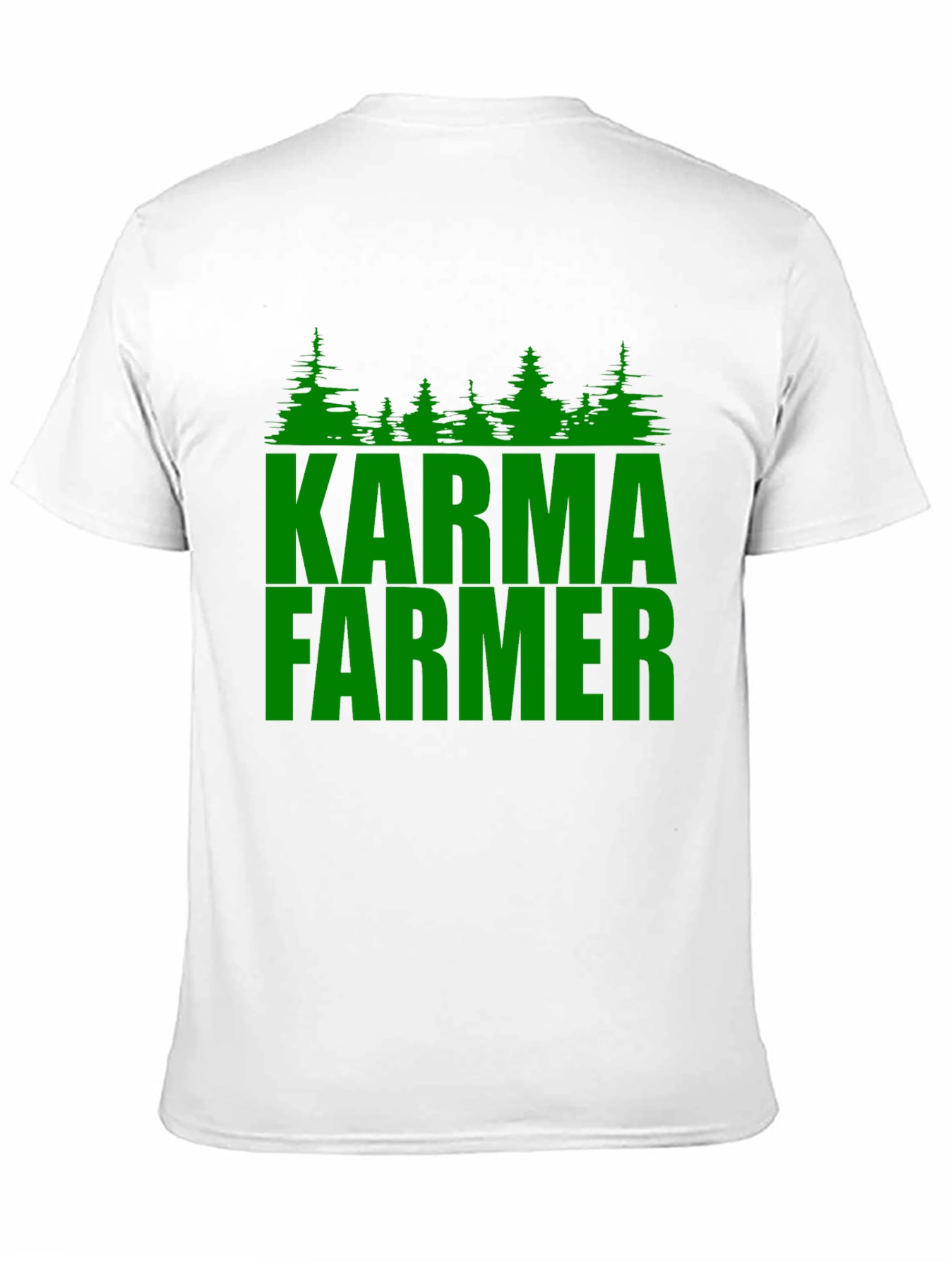 Karma Farmer Graphic Tee - Black Cotton T-Shirt