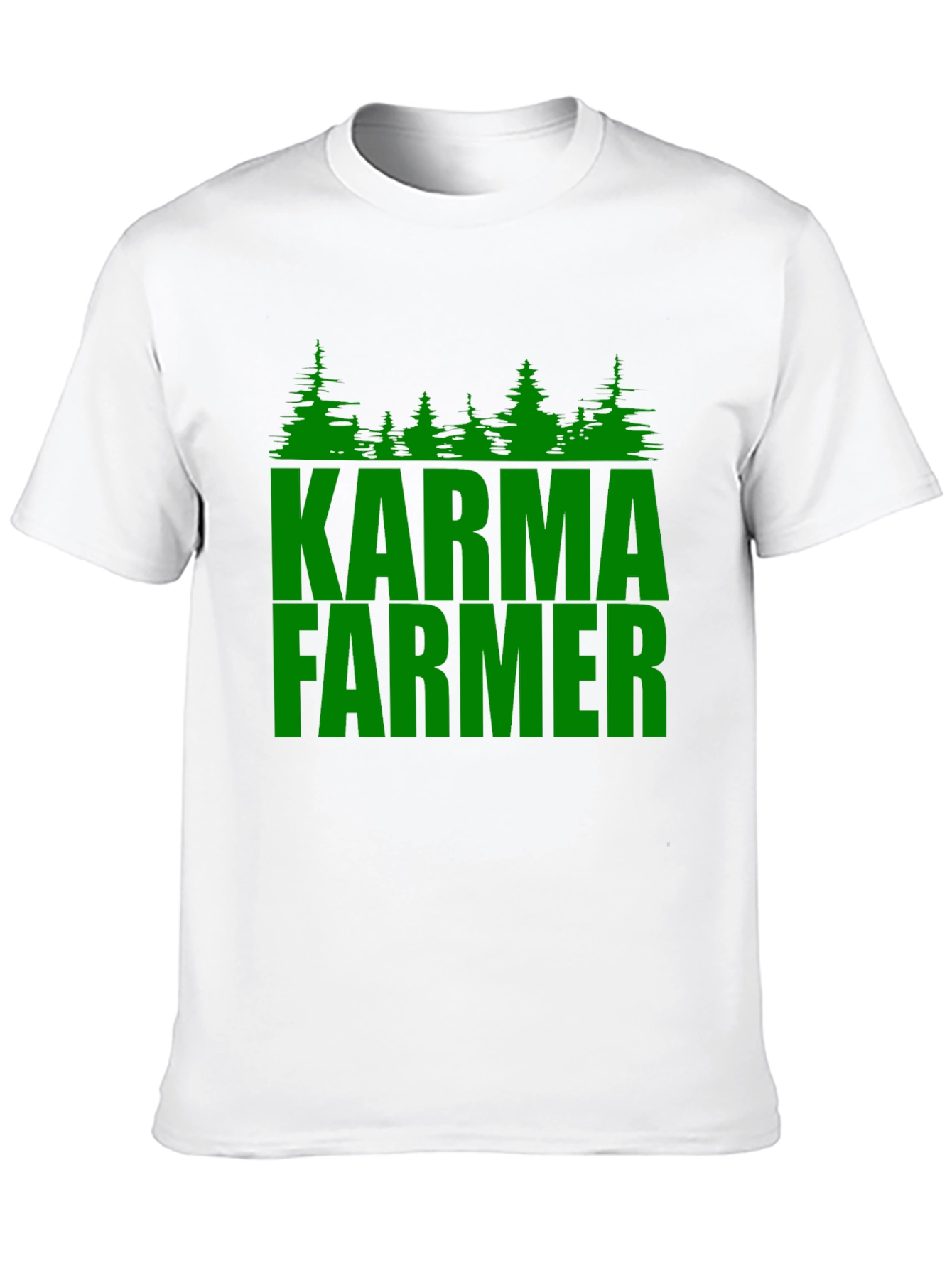 Karma Farmer Graphic Tee - Black Cotton T-Shirt