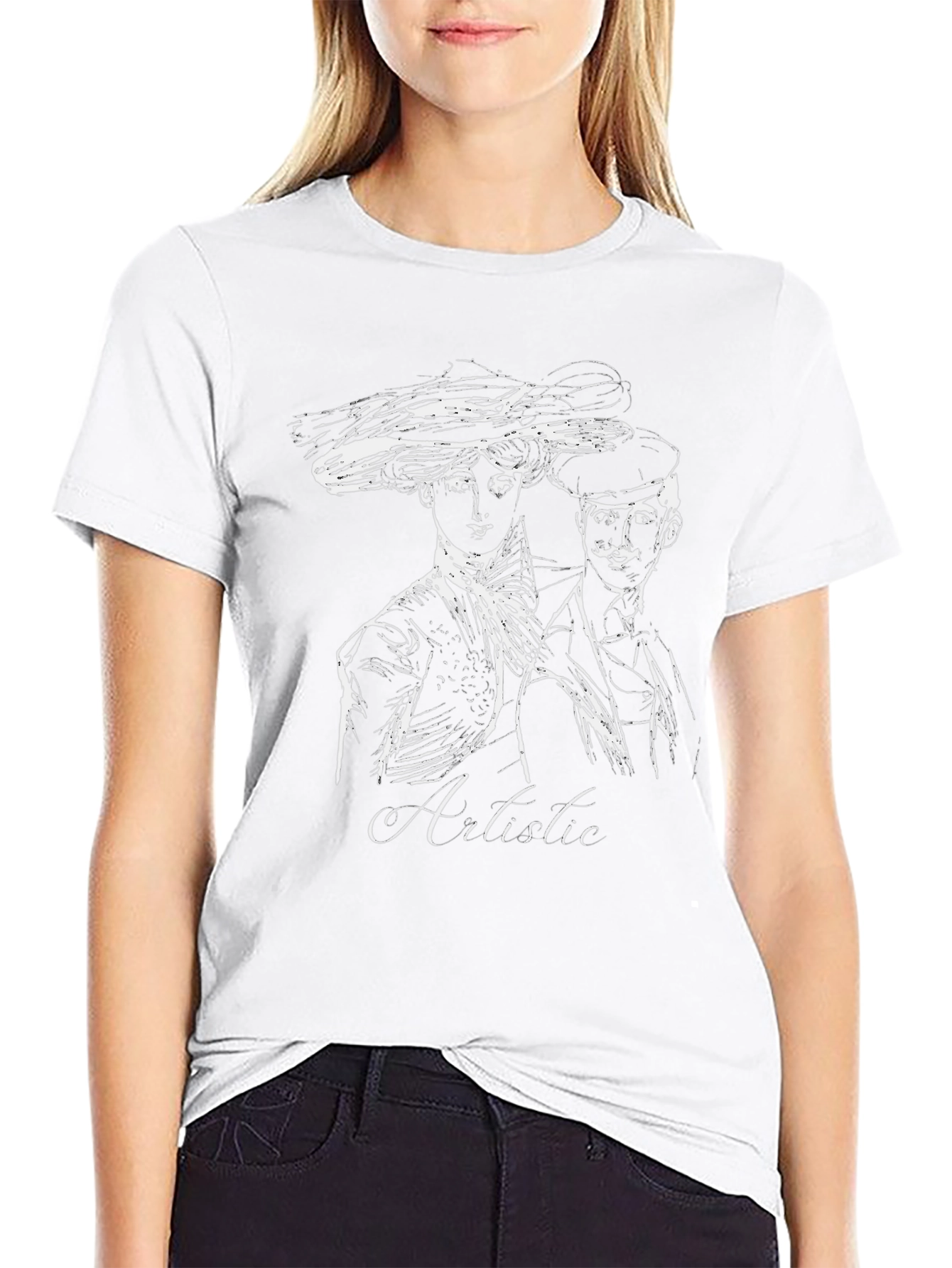 Artistic Sketch Graphic Tee