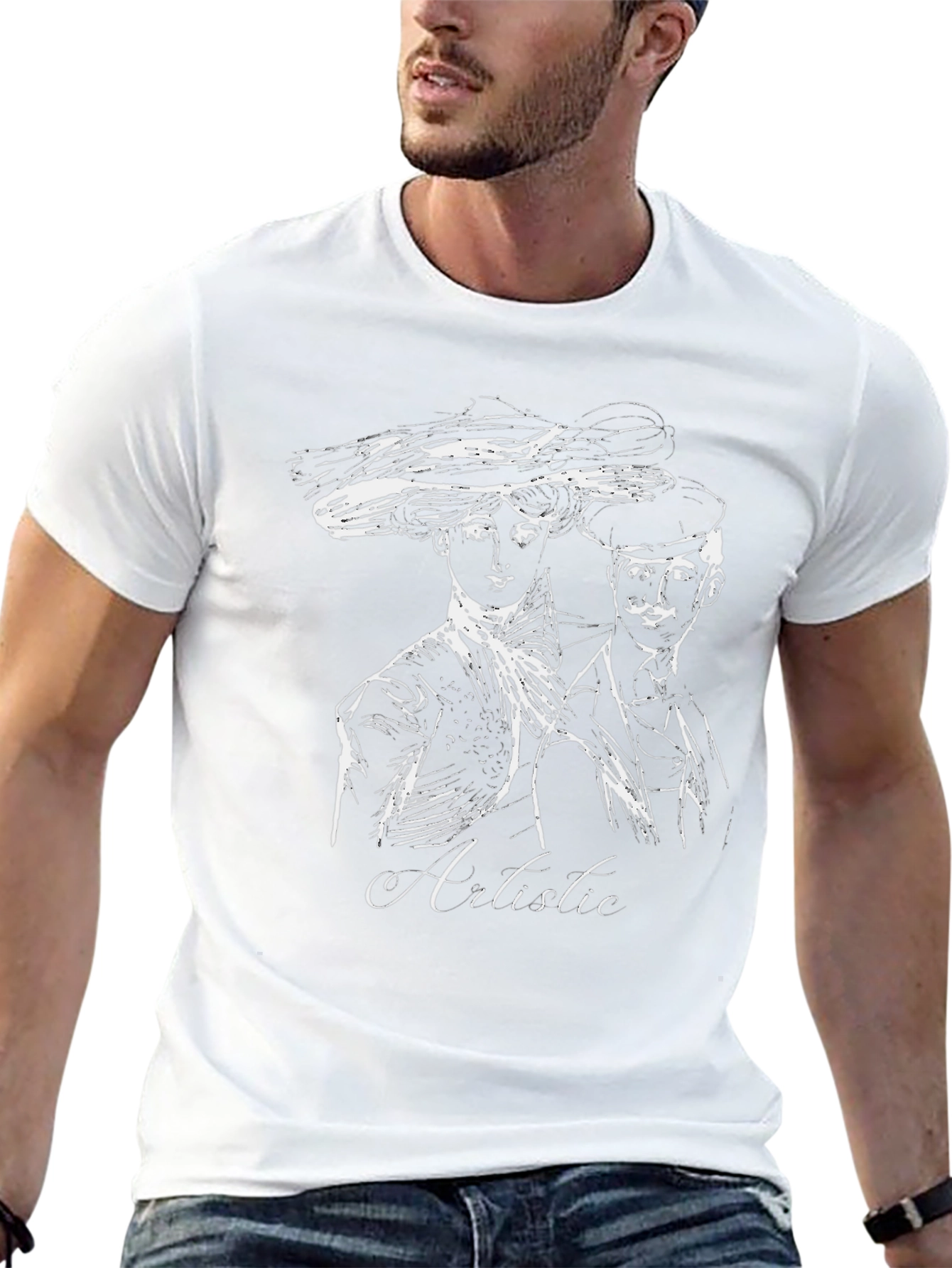 Artistic Sketch Graphic Tee