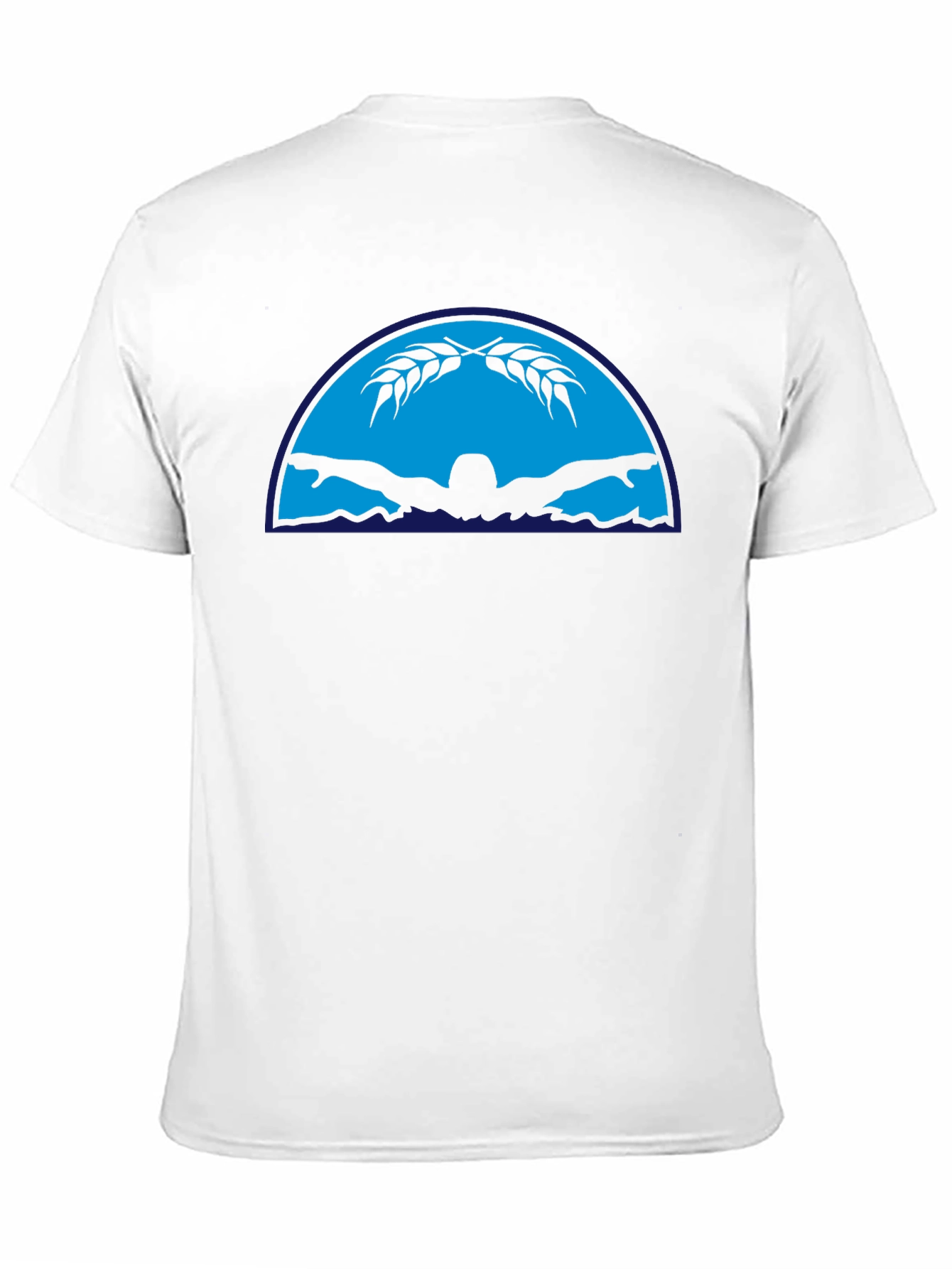 Black Graphic T-Shirt - Butterfly Swimmer Design