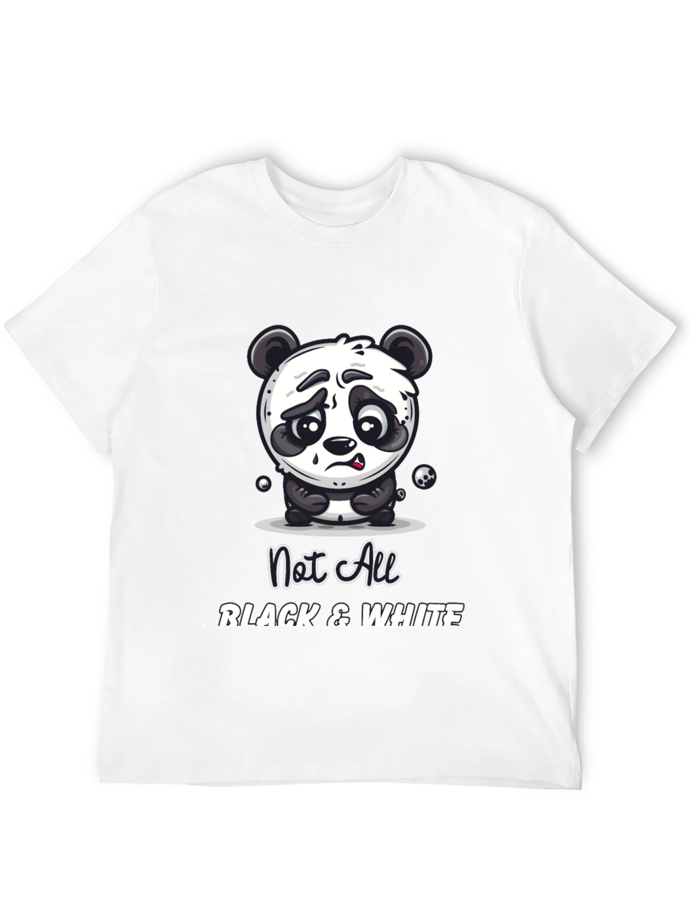 Not All Black and White Panda T-Shirt