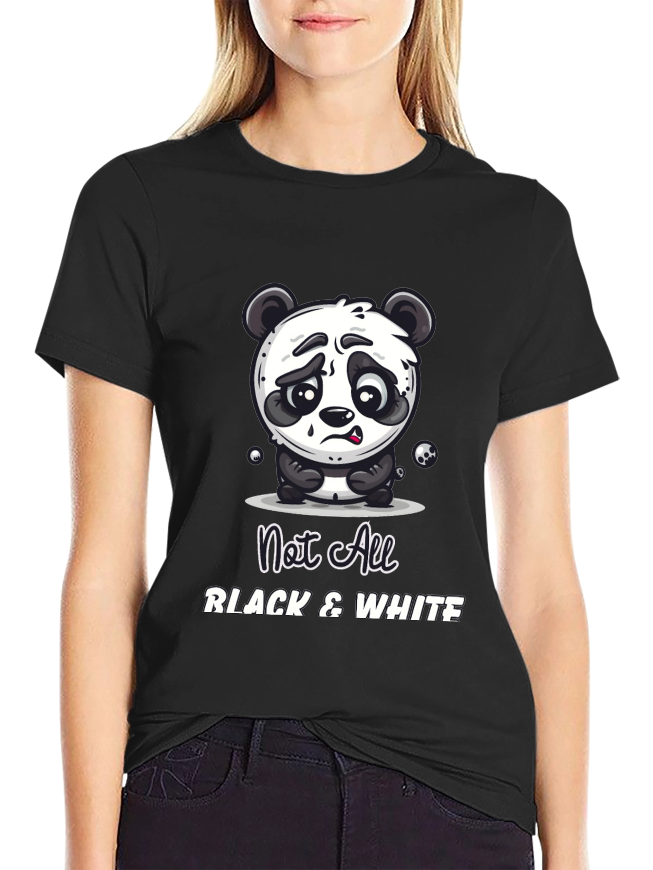 Not All Black and White Panda T-Shirt