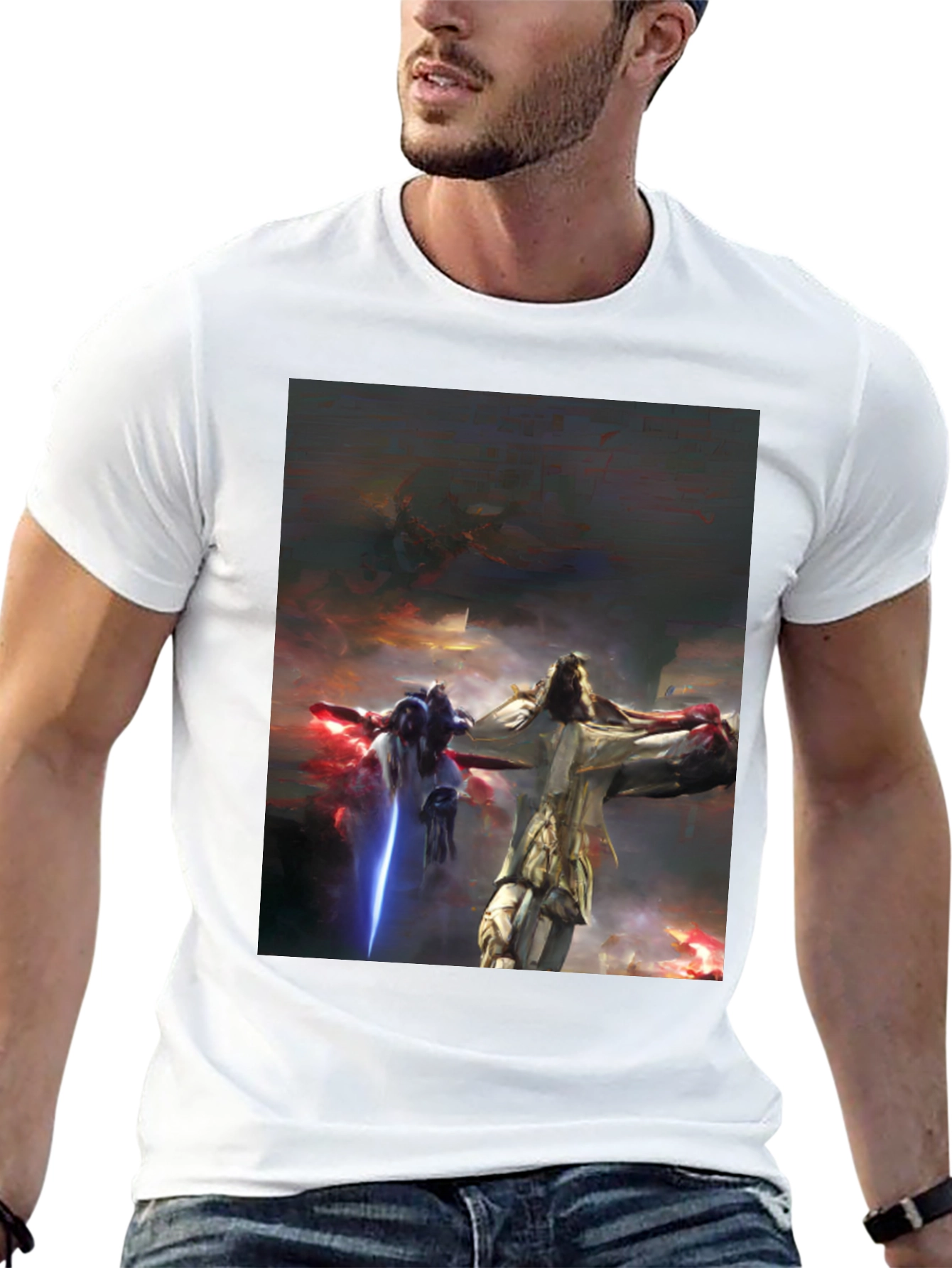 Sci-Fi Warrior T-Shirt - Black