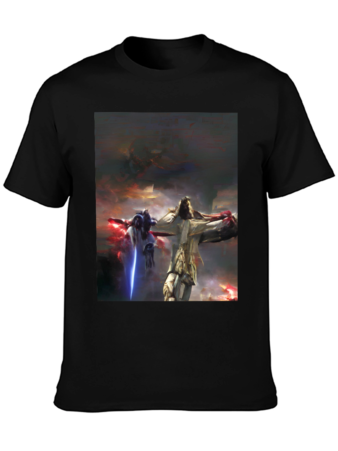 Sci-Fi Warrior T-Shirt - Black