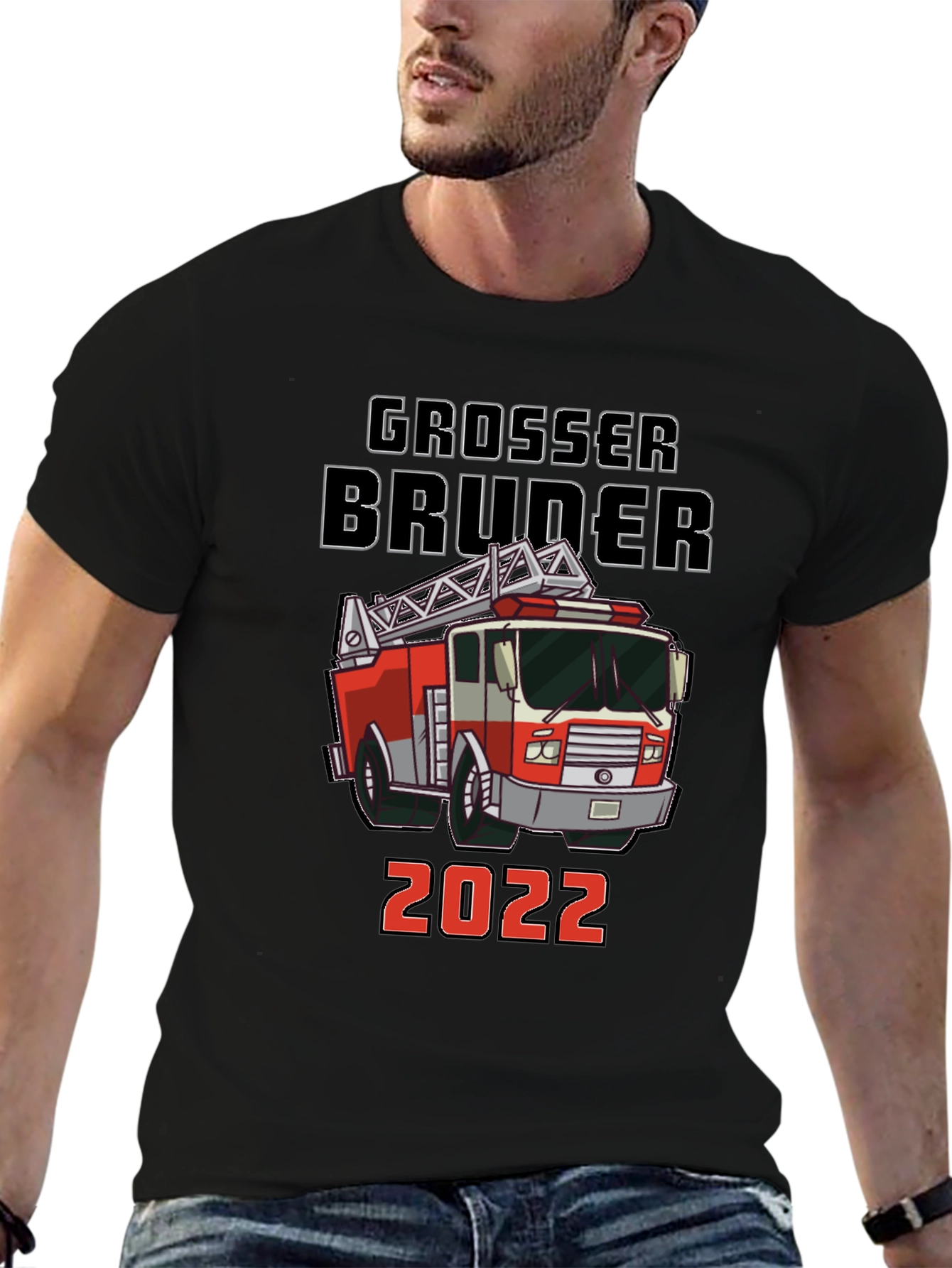 Grosser Bruder 2022 Firetruck T-Shirt