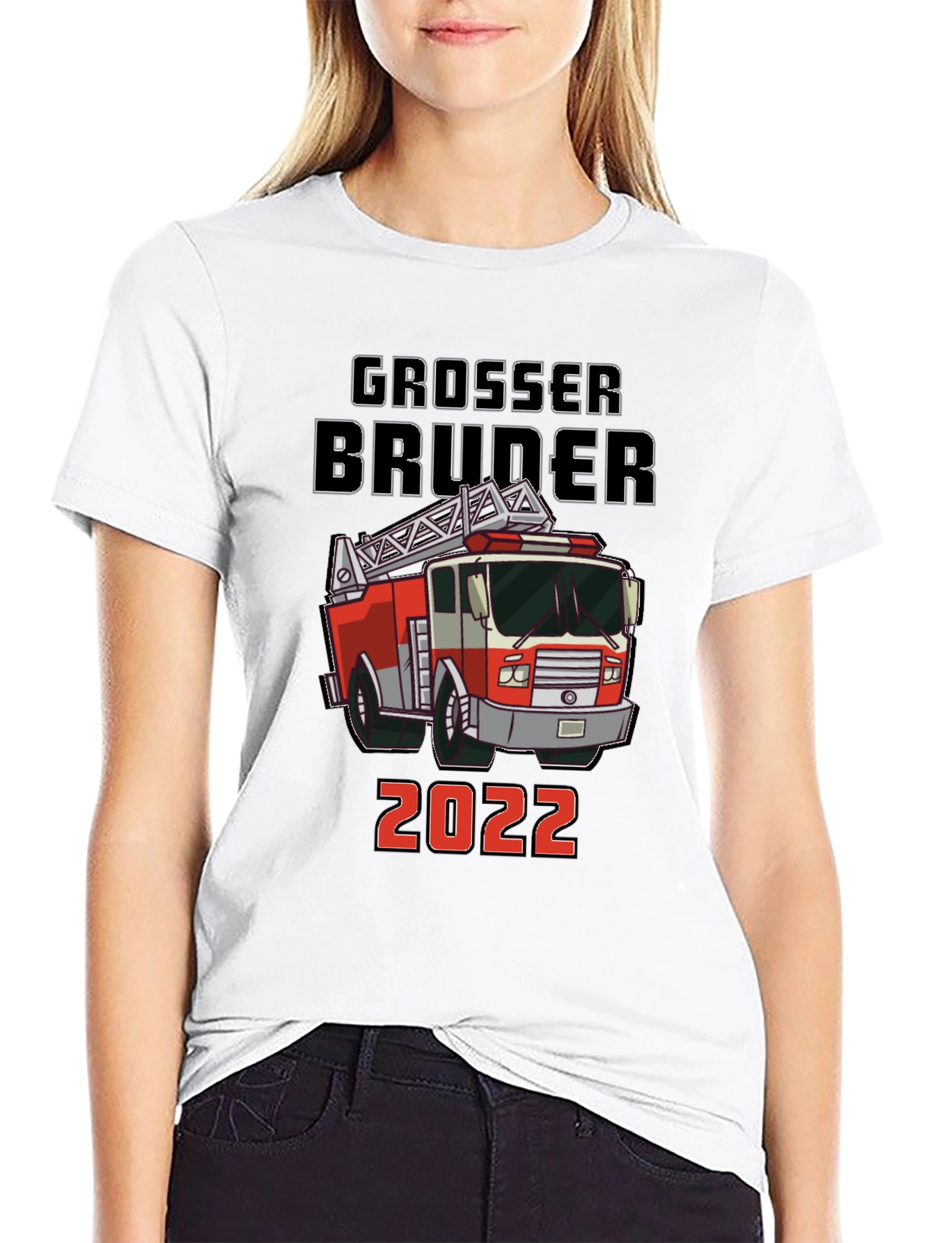 Grosser Bruder 2022 Firetruck T-Shirt