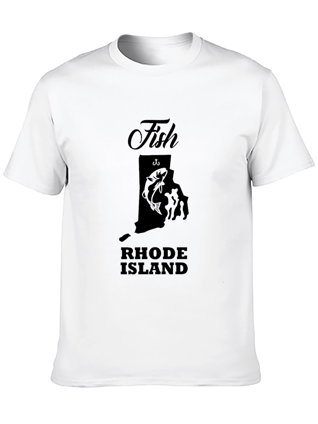 Fish Rhode Island Black Graphic T-Shirt
