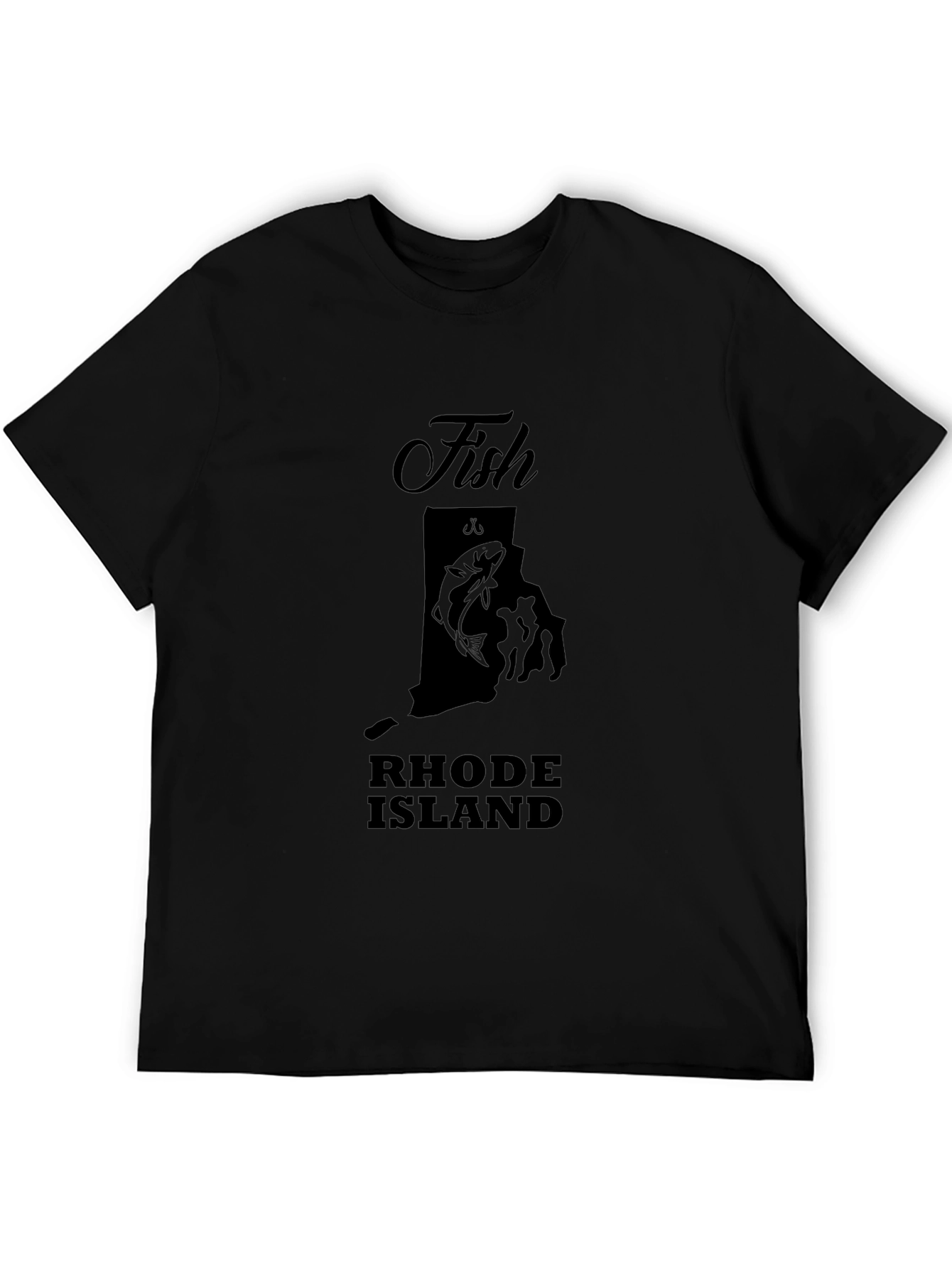 Fish Rhode Island Black Graphic T-Shirt