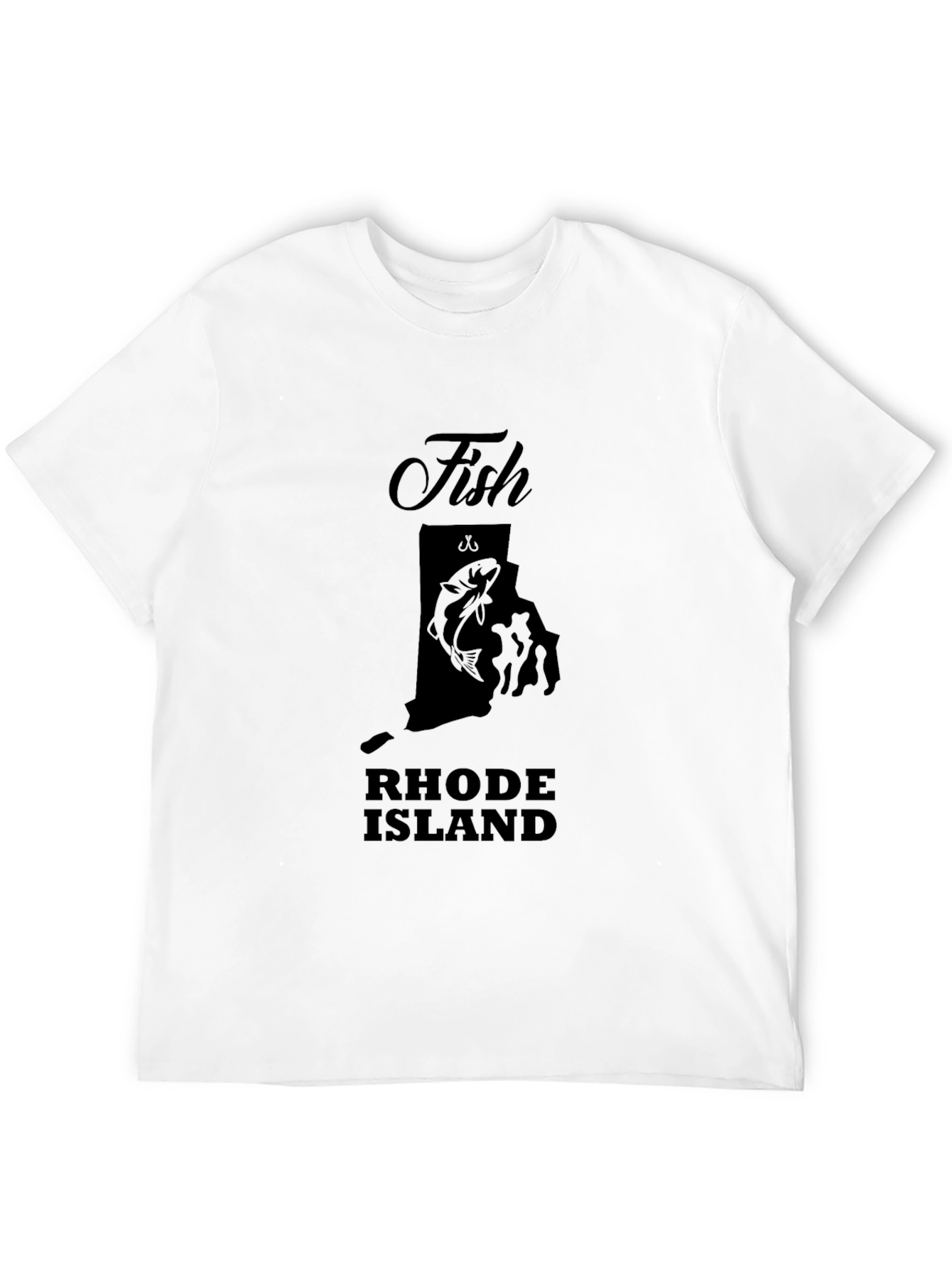 Fish Rhode Island Black Graphic T-Shirt