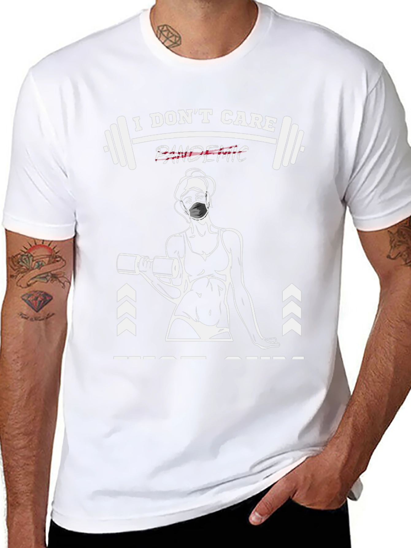 I Dont Care Pandemic Workout T-Shirt