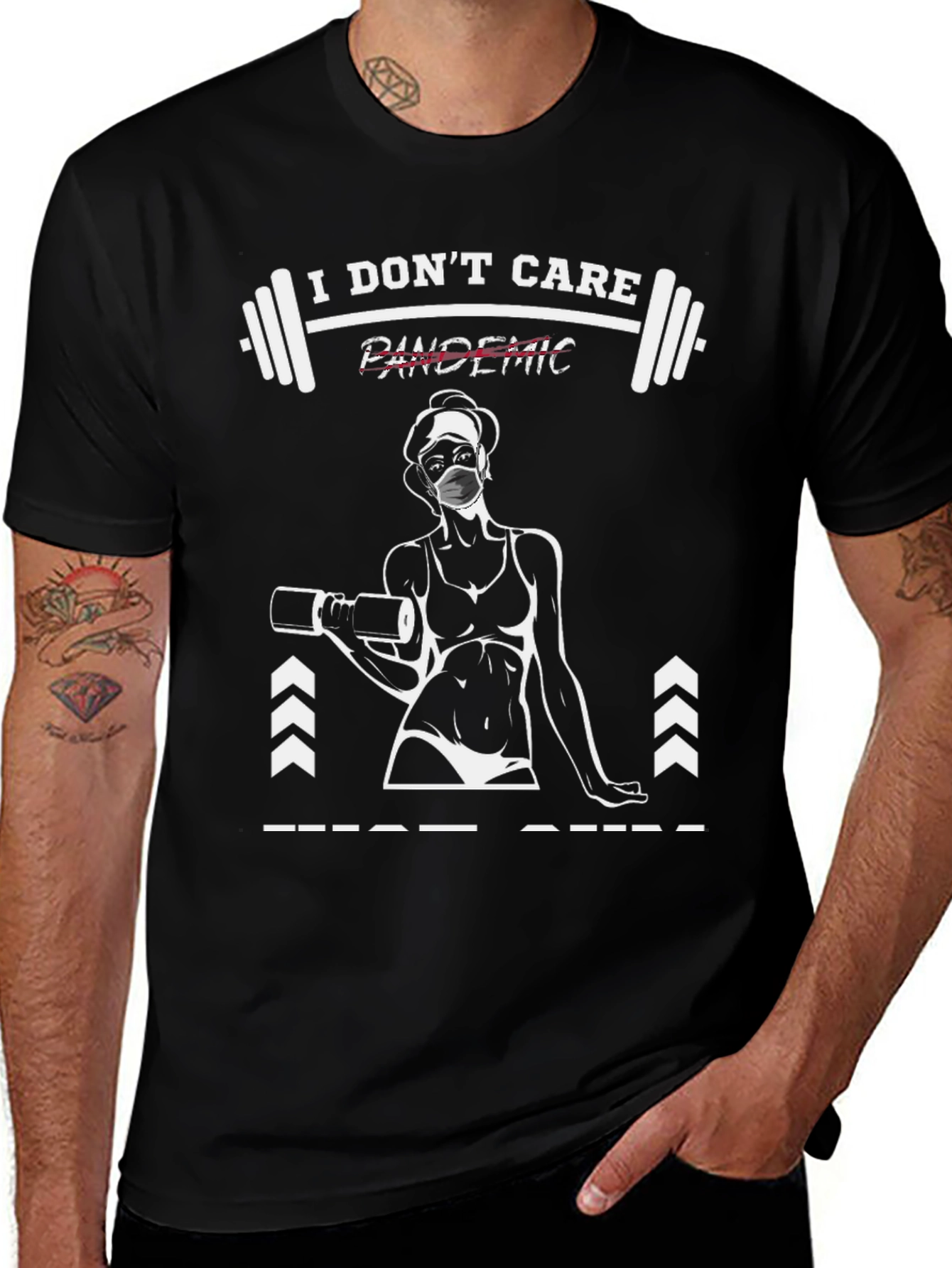 I Dont Care Pandemic Workout T-Shirt