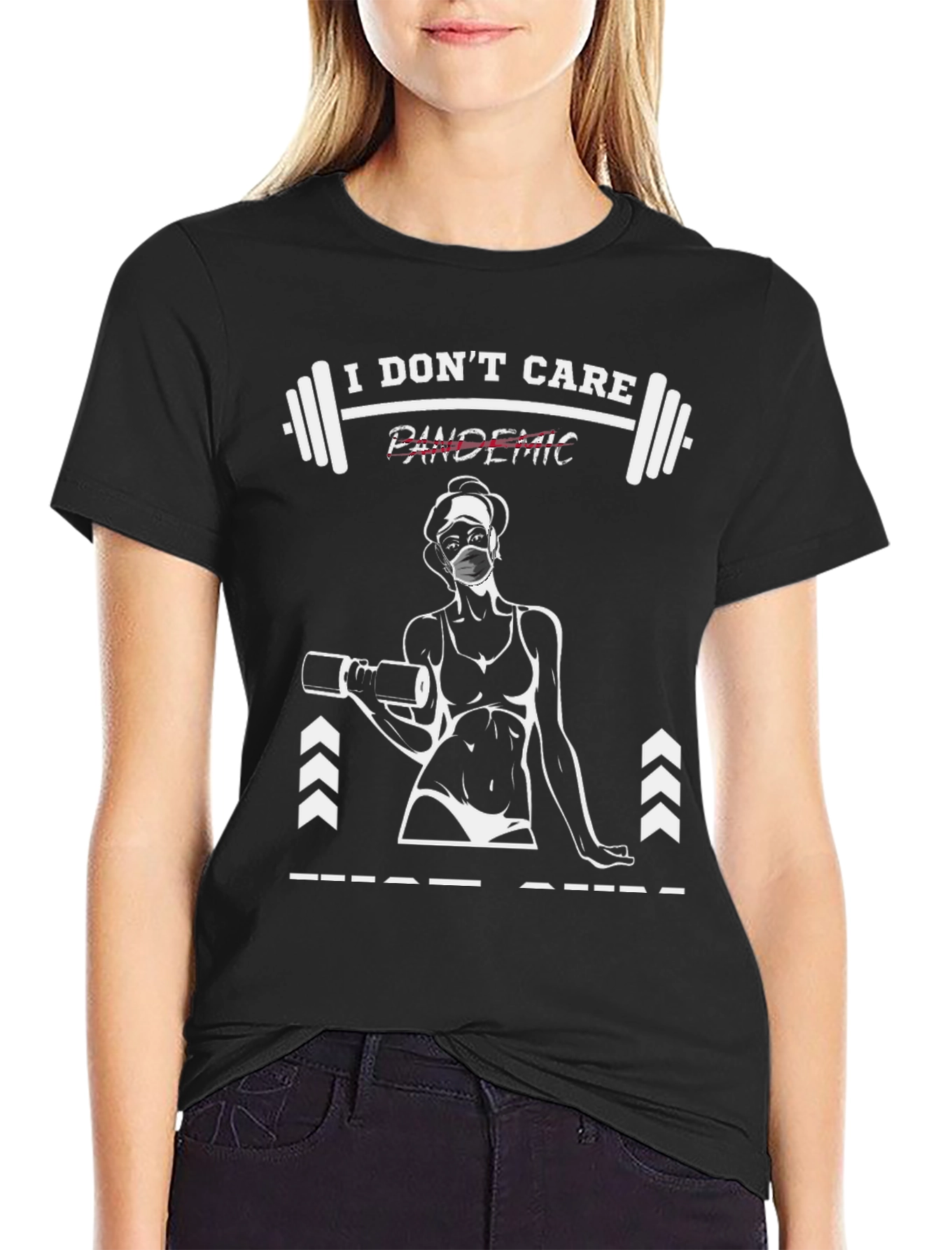 I Dont Care Pandemic Workout T-Shirt