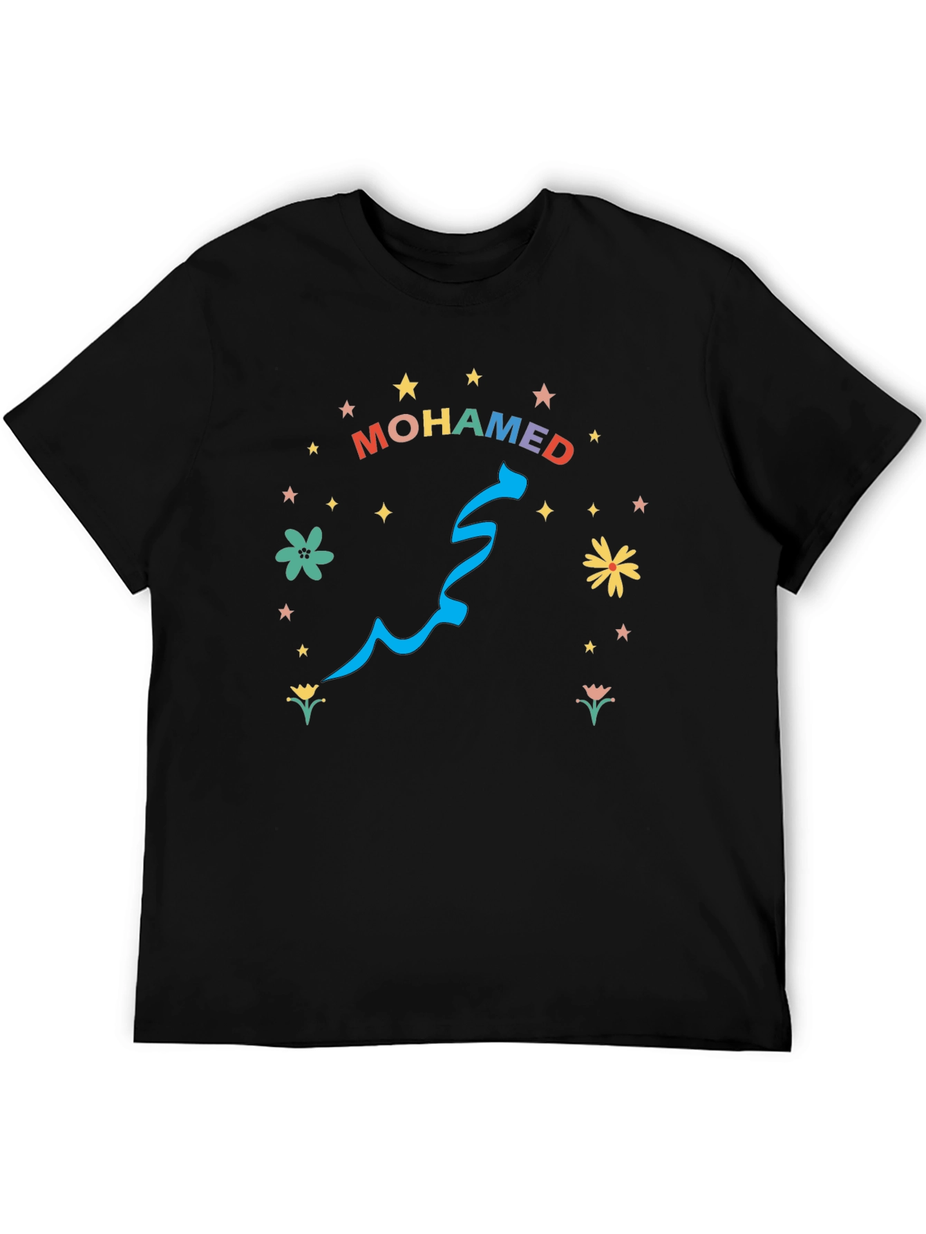 Colorful Mohamed Graphic T-Shirt