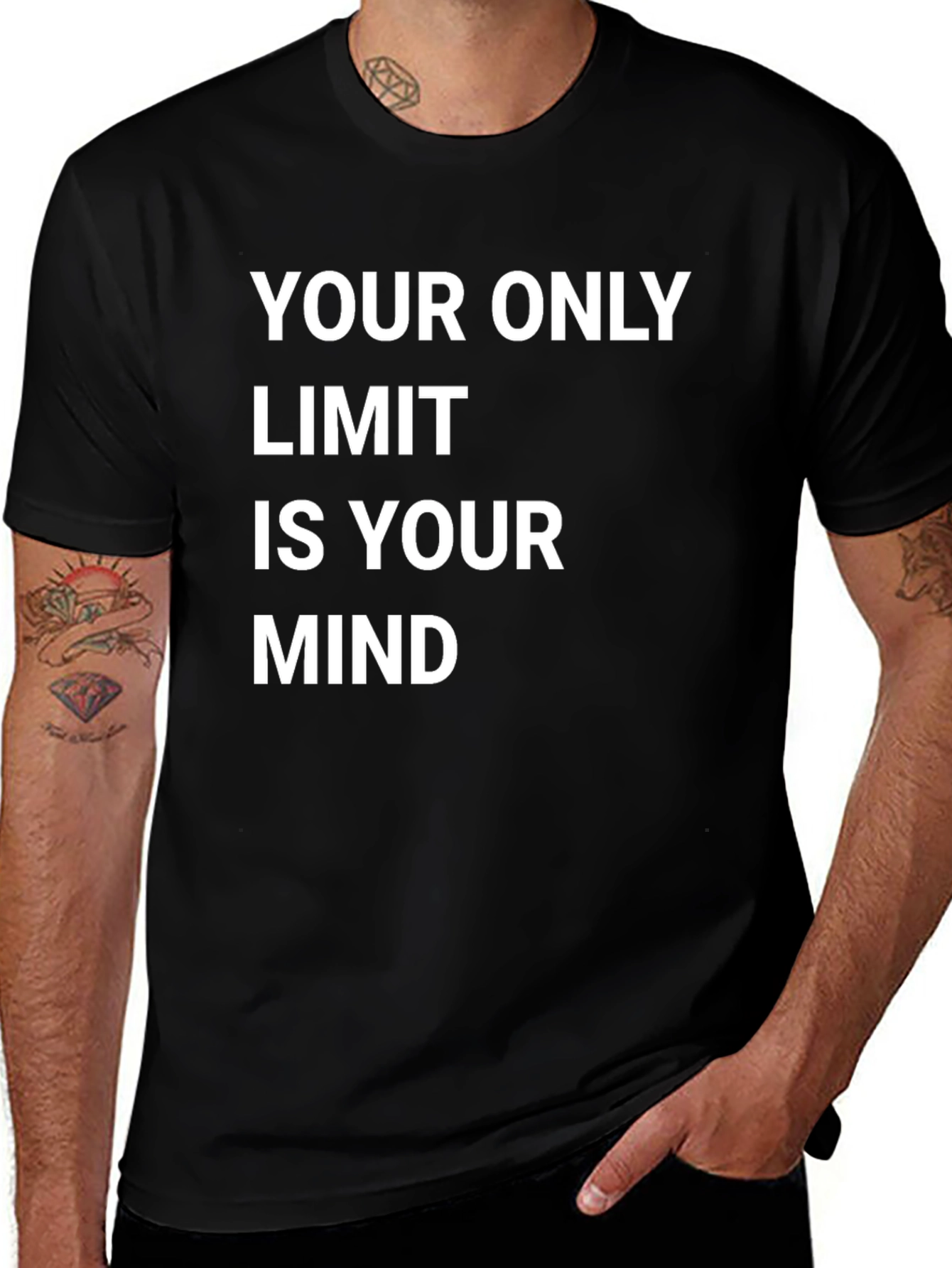 Motivational T-Shirt - Your Only Limit Is Your Mind