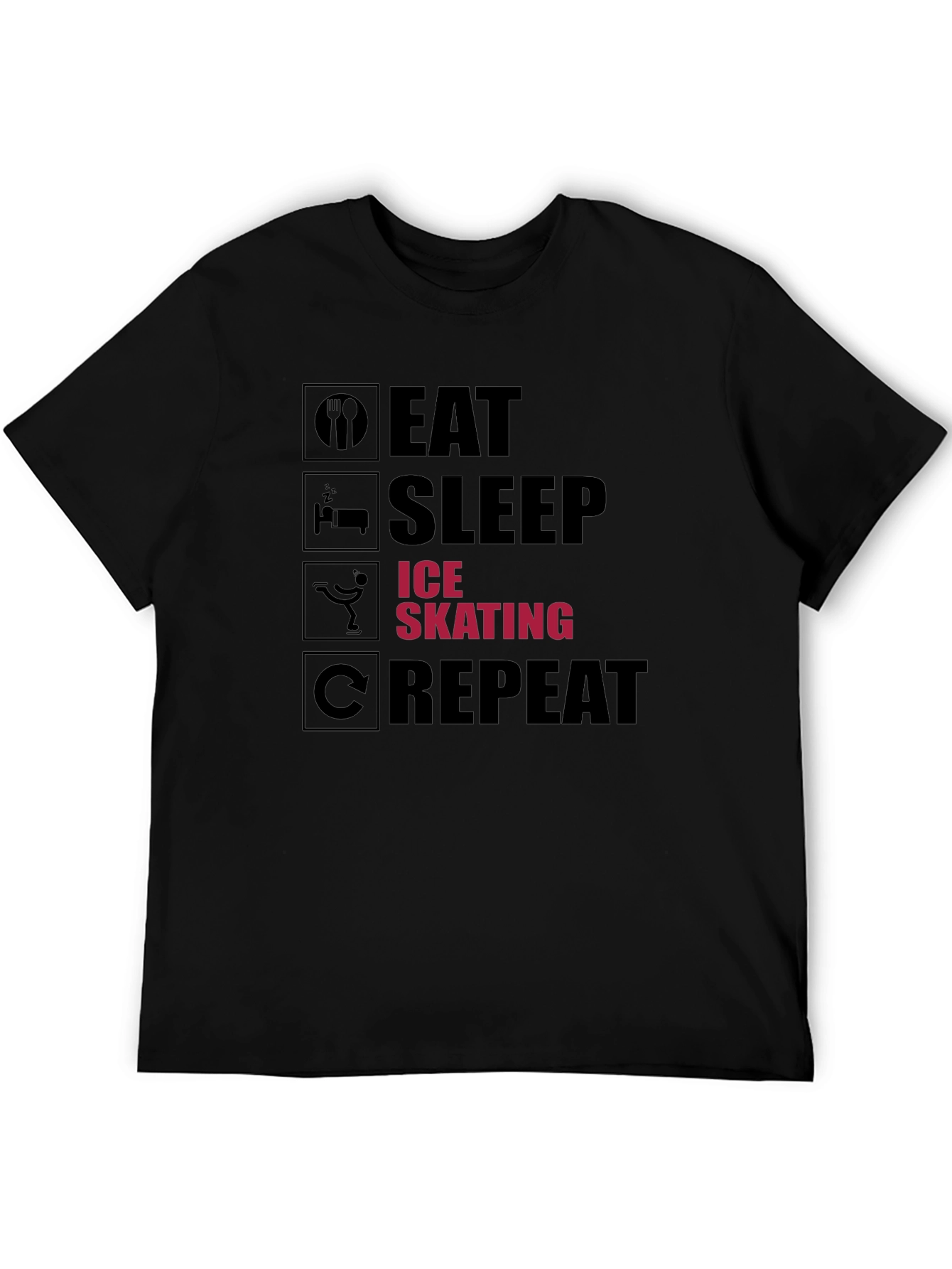 Eat Sleep Ice Skating Repeat T-Shirt