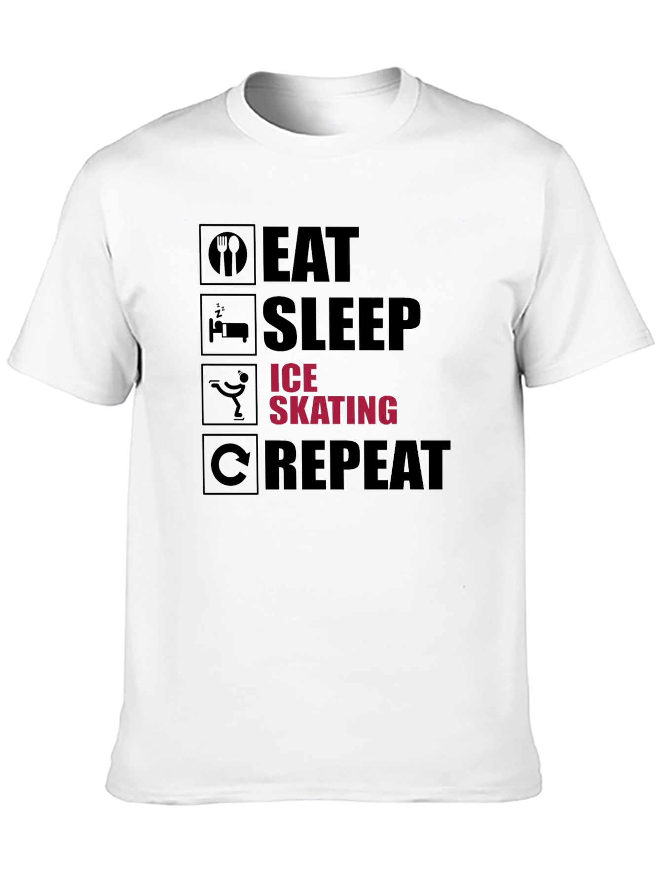 Eat Sleep Ice Skating Repeat T-Shirt