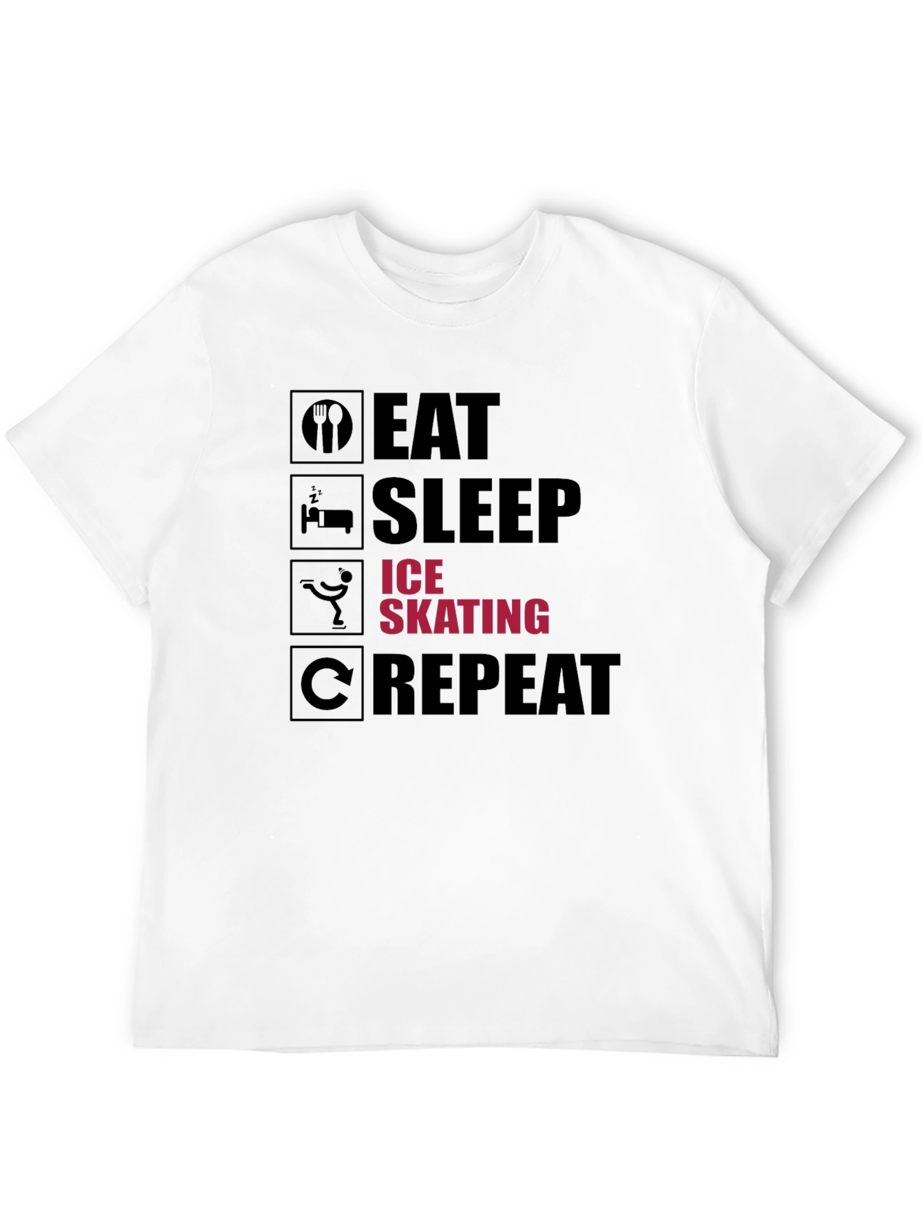 Eat Sleep Ice Skating Repeat T-Shirt