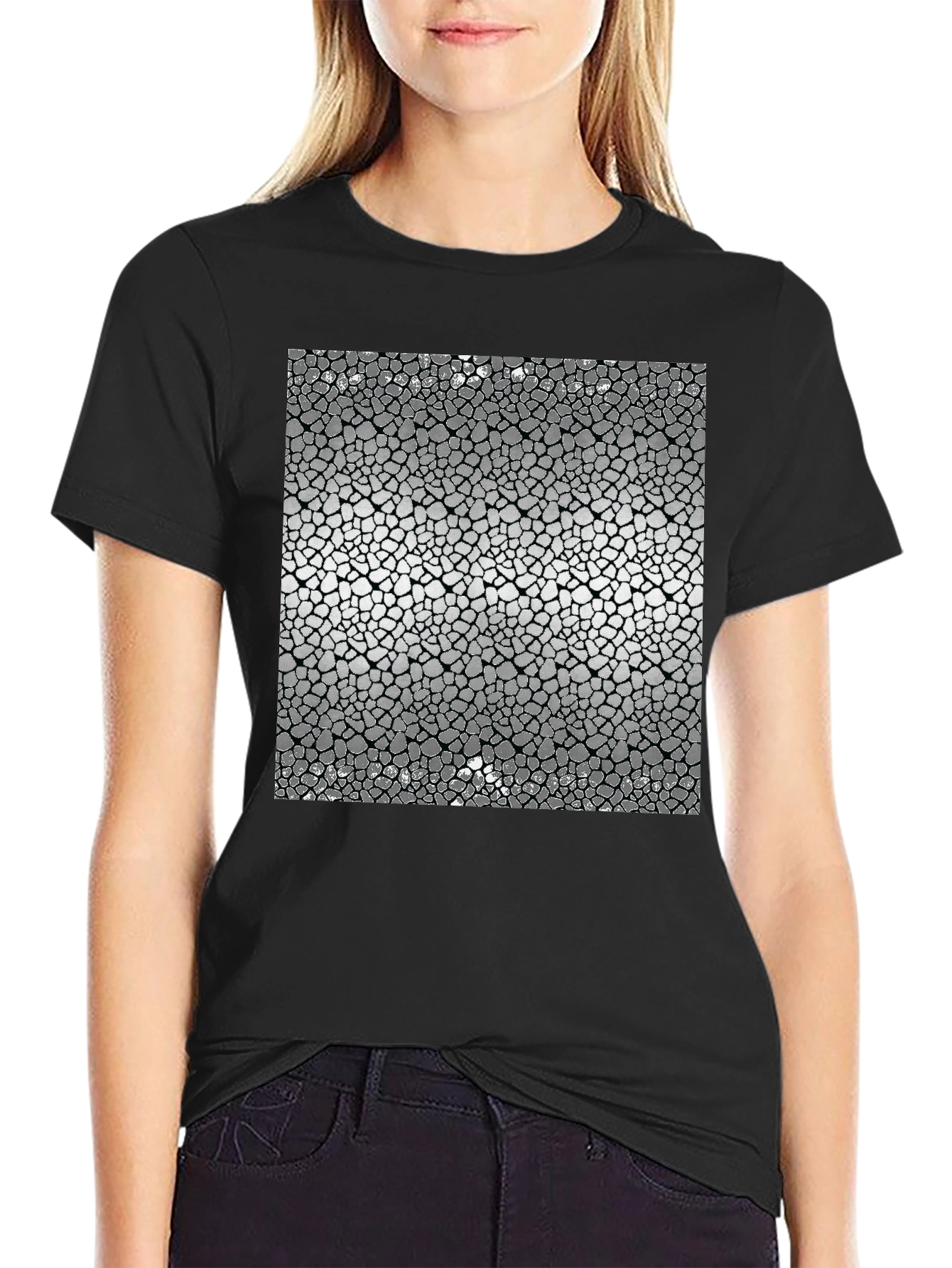 Abstract Mosaic Design T-Shirt