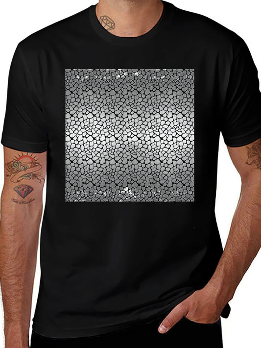 Abstract Mosaic Design T-Shirt