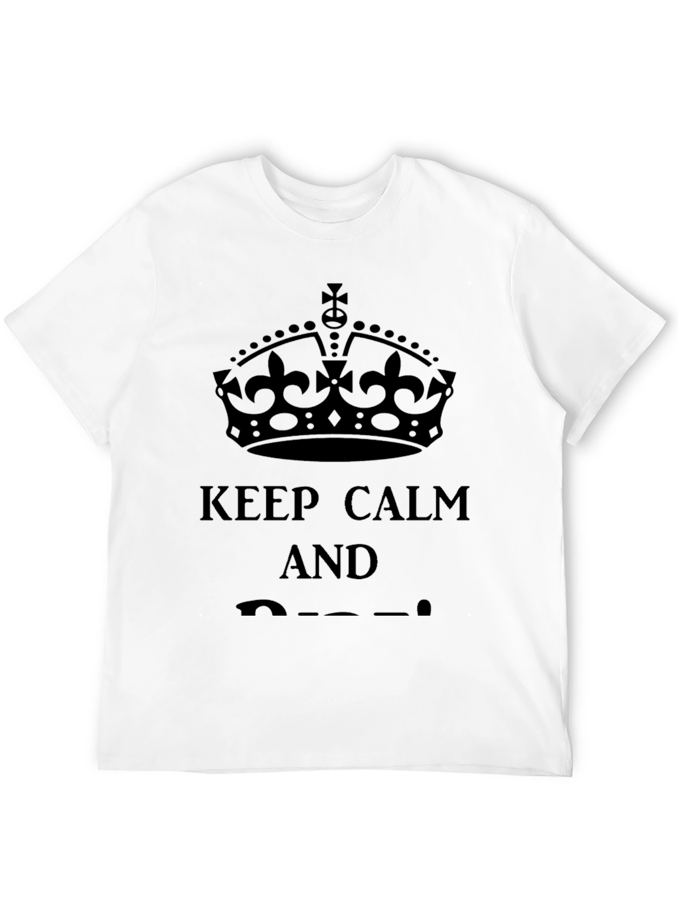 Keep Calm Graphic Tee - Black