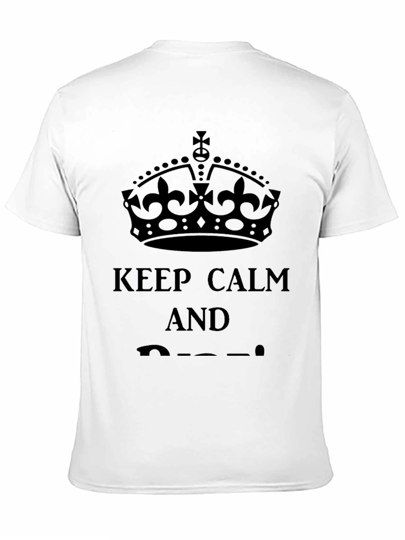 Keep Calm Graphic Tee - Black