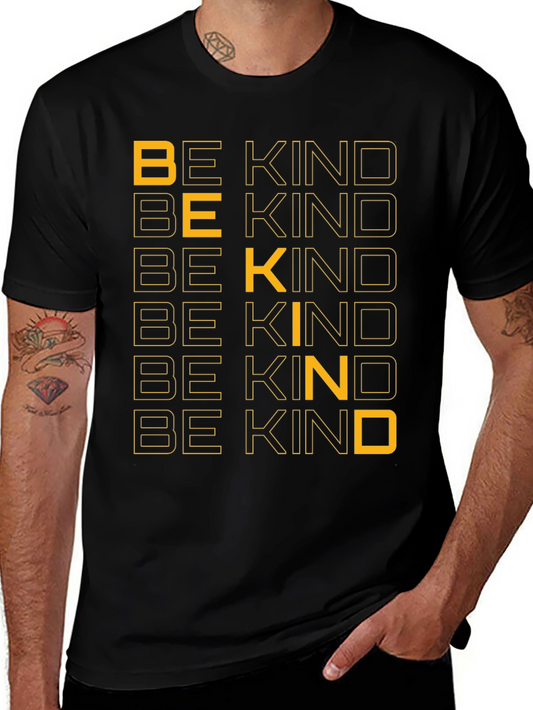 Be Kind Graphic Print Crew Neck T-Shirt
