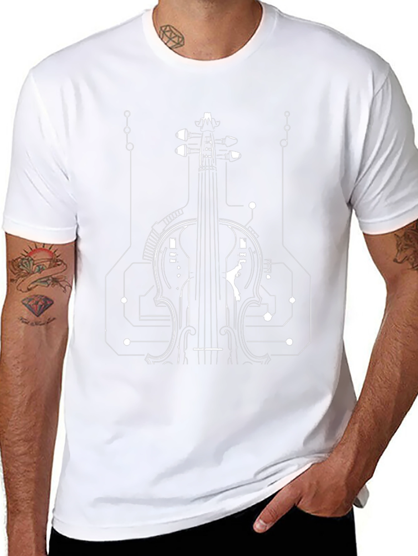 Modern Violin Graphic Tee
