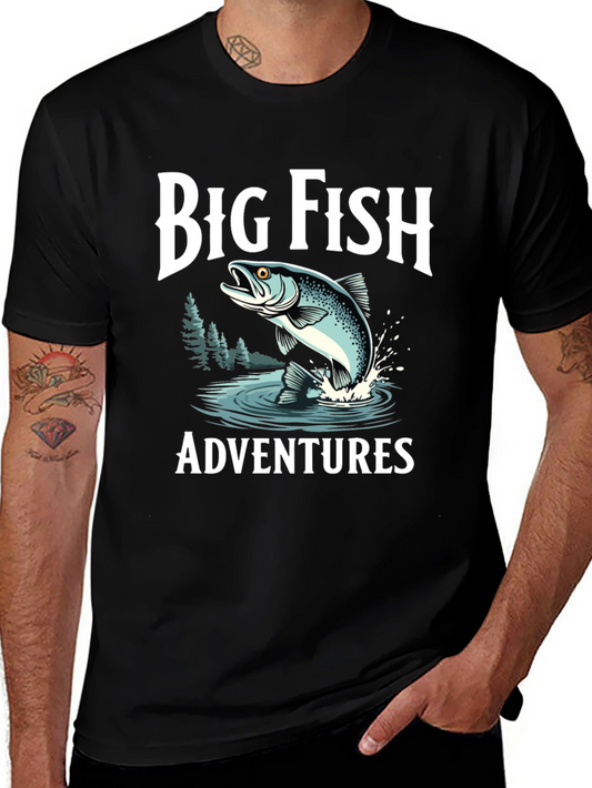 Big Fish Adventures Black T-Shirt