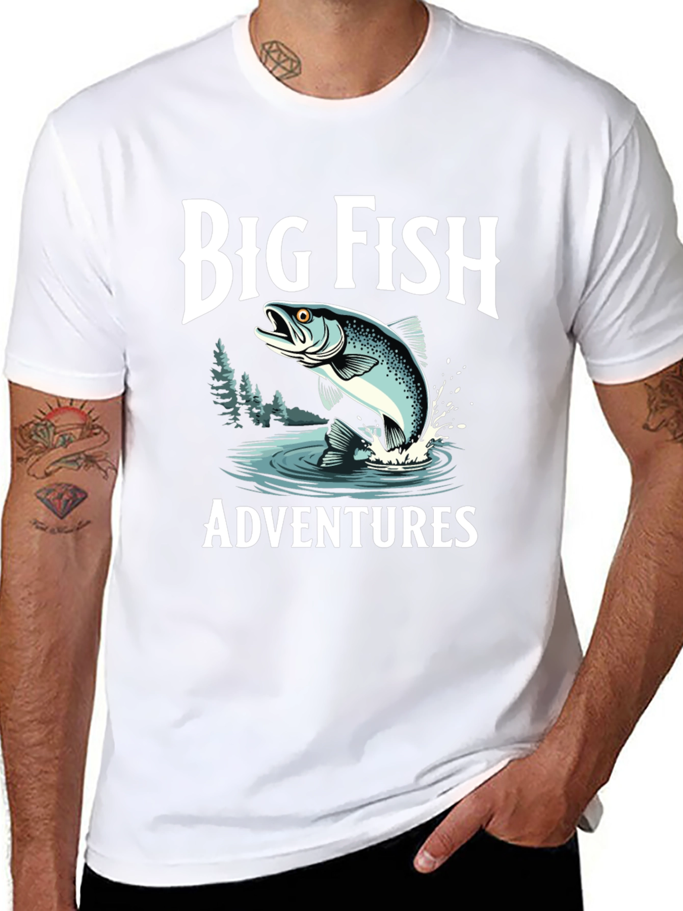 Big Fish Adventures Black T-Shirt