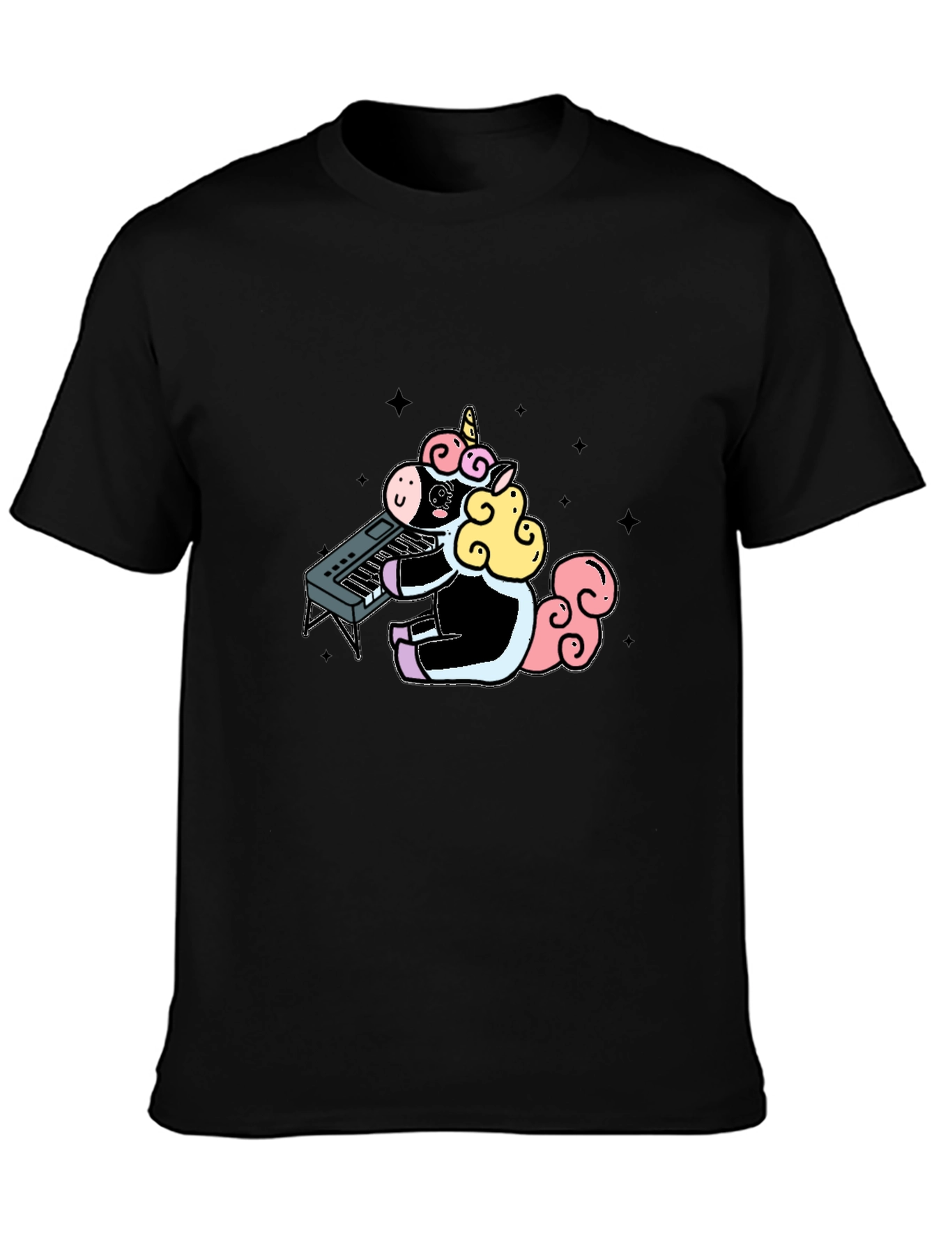Unicorn Keyboardist Graphic Tee