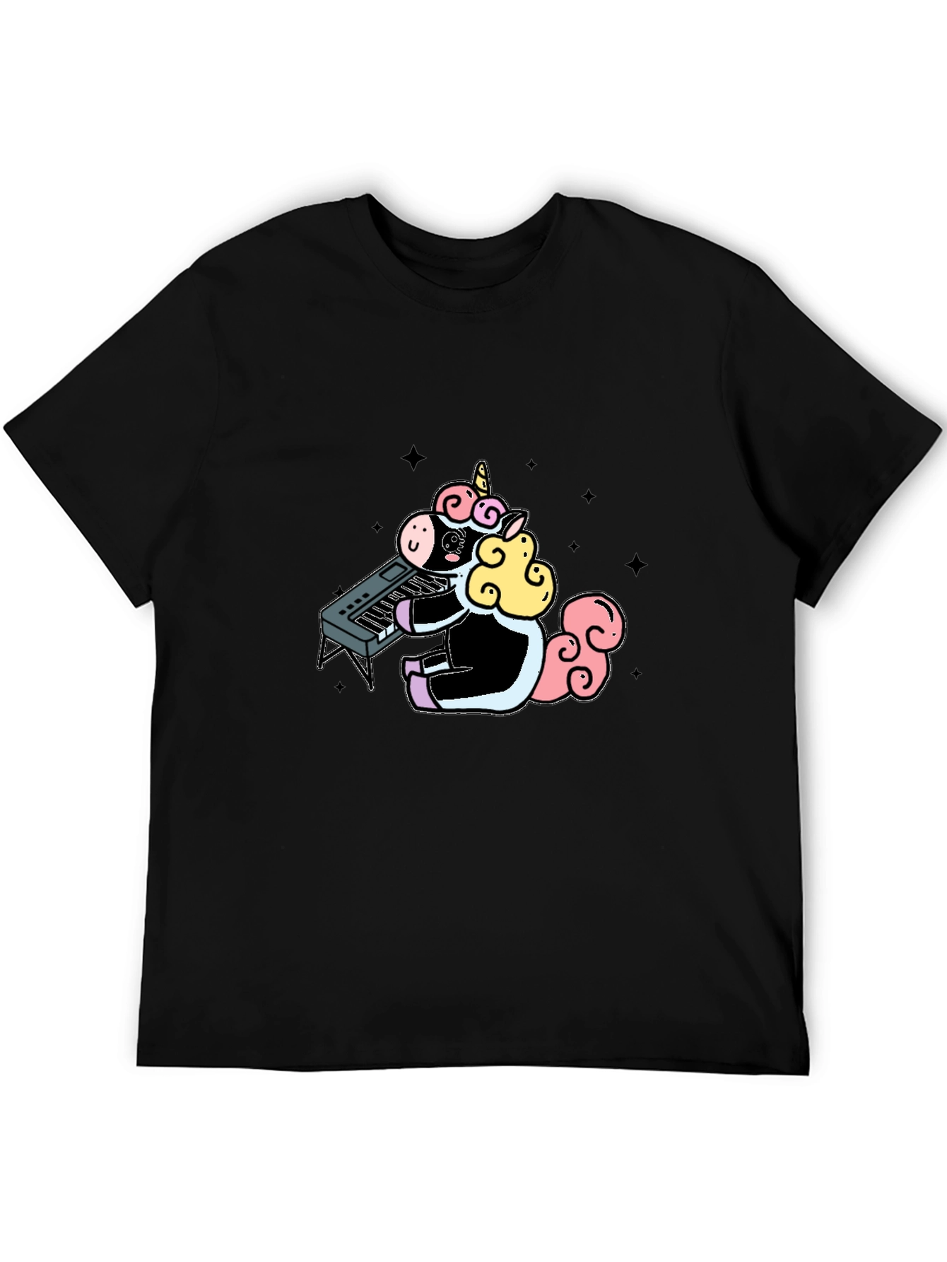 Unicorn Keyboardist Graphic Tee