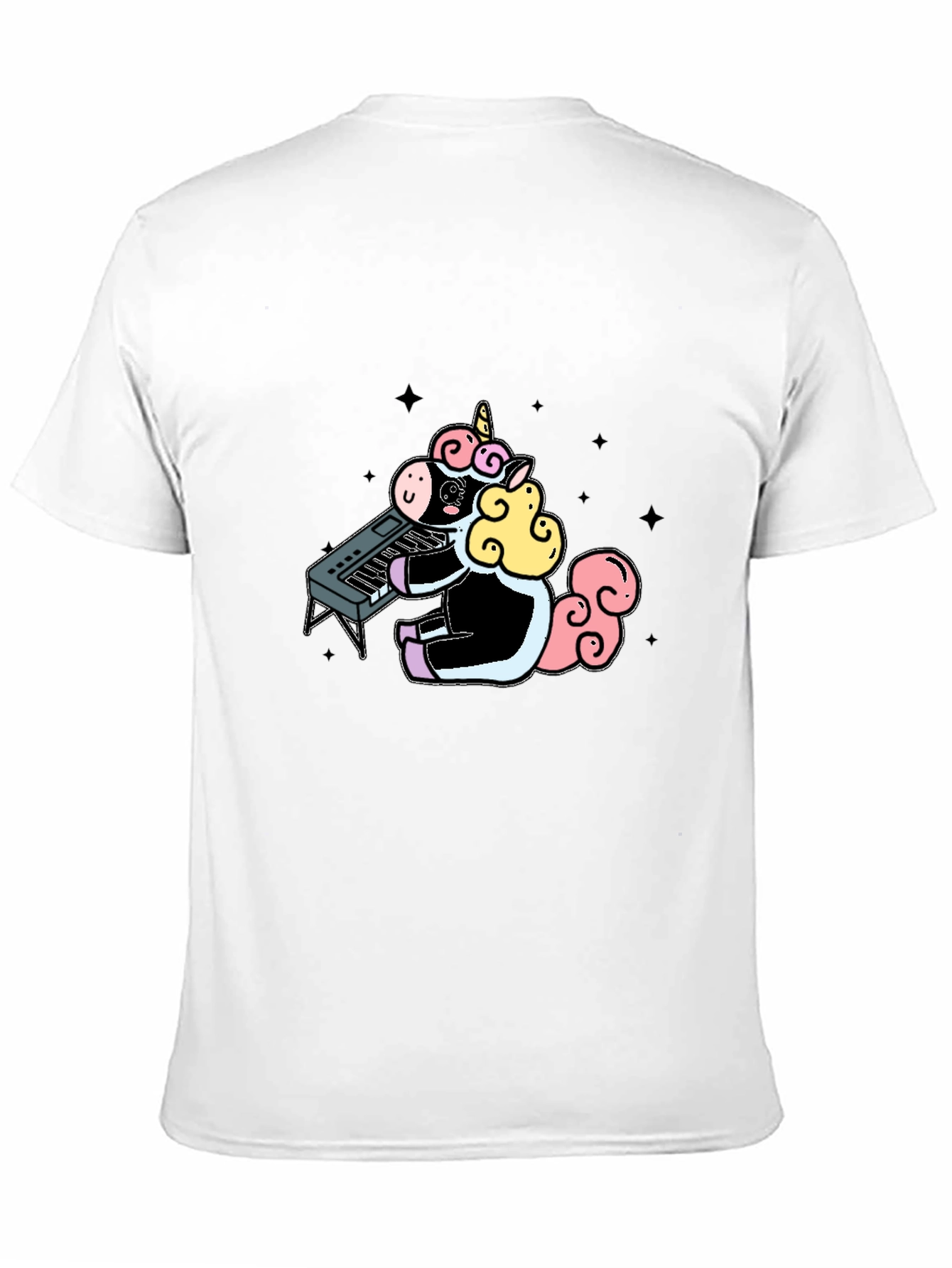 Unicorn Keyboardist Graphic Tee