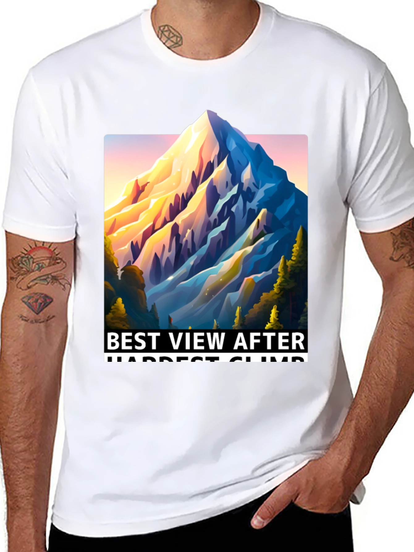 Mountain View T-Shirt: Best View After Hardest Climb