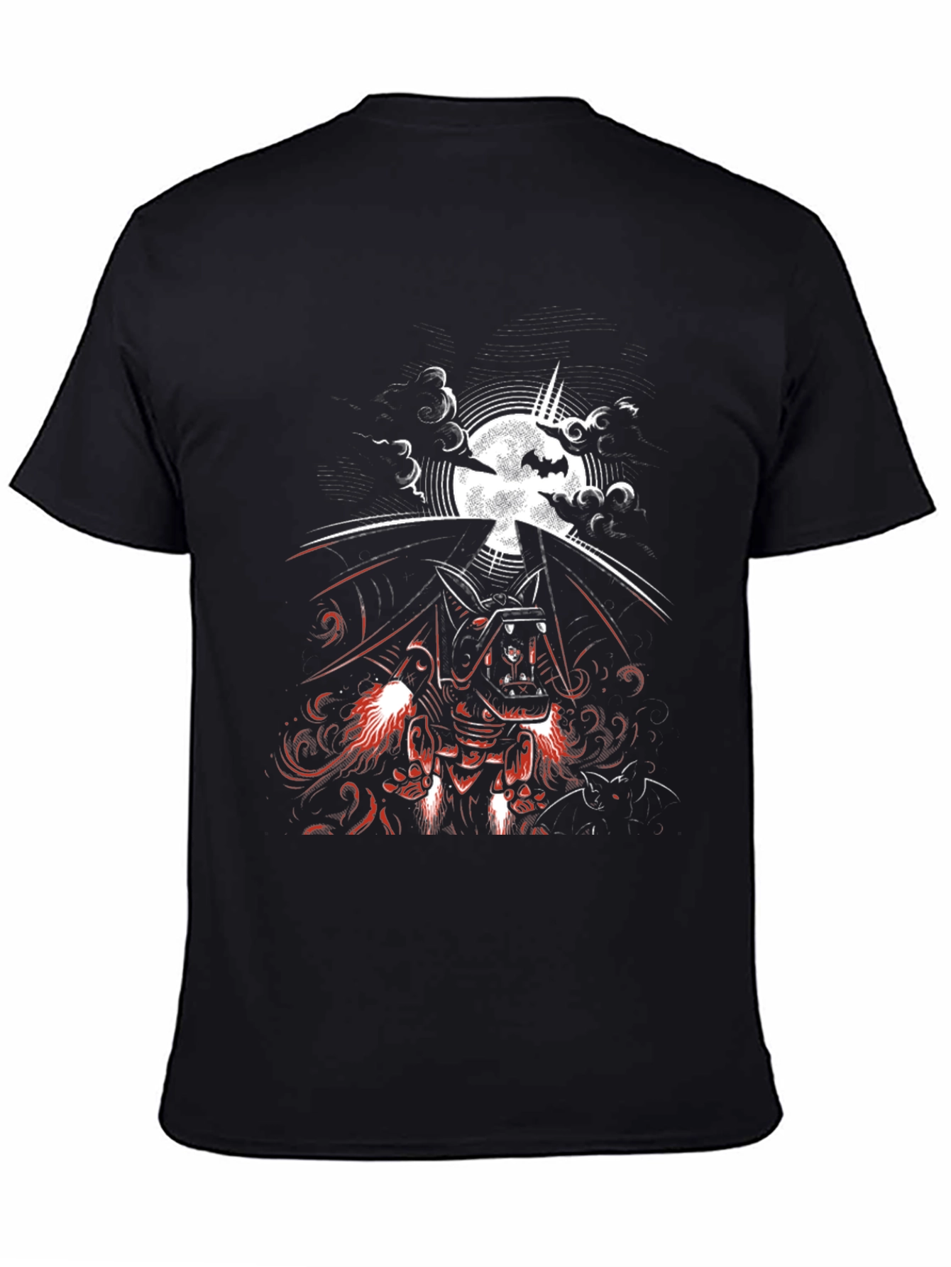 Black Vampire Bat Graphic Tee