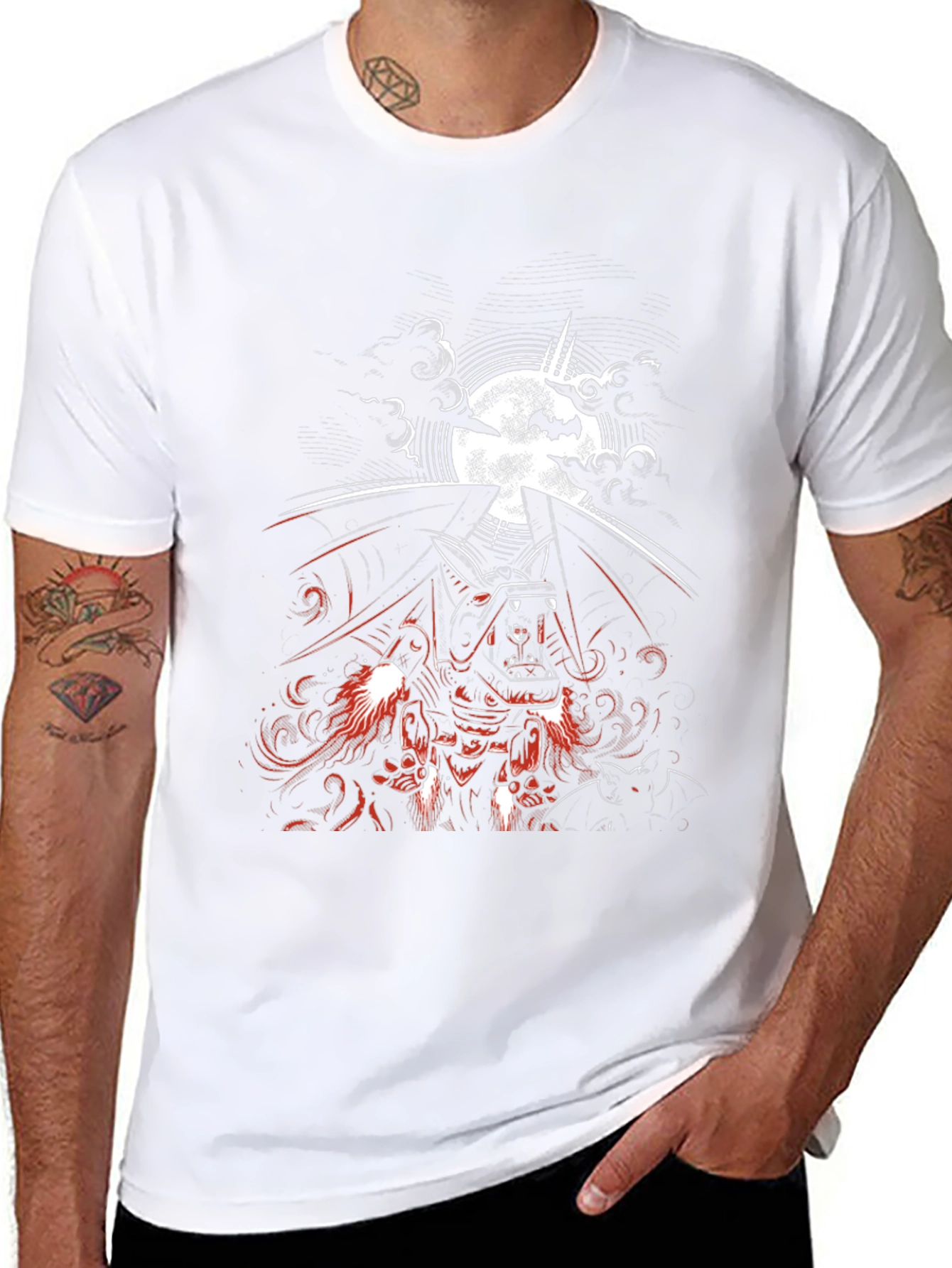 Black Vampire Bat Graphic Tee