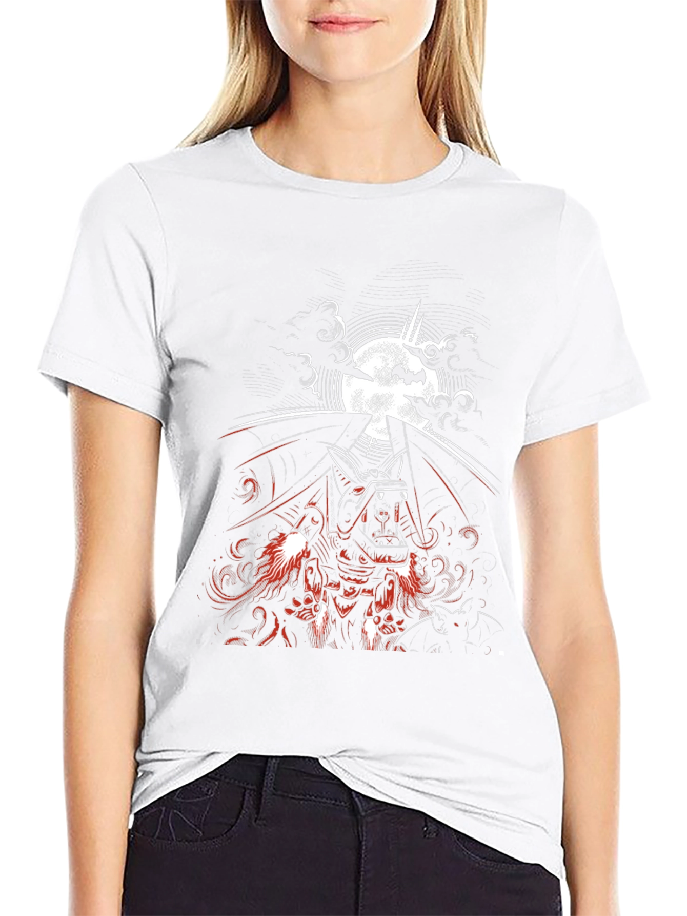 Black Vampire Bat Graphic Tee