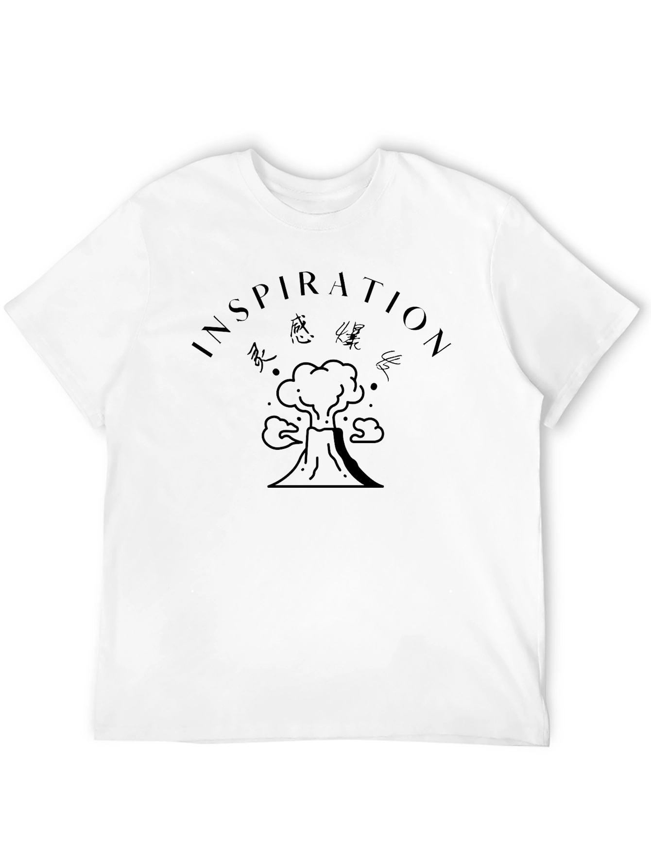 Inspiration Volcano Graphic T-Shirt - Black