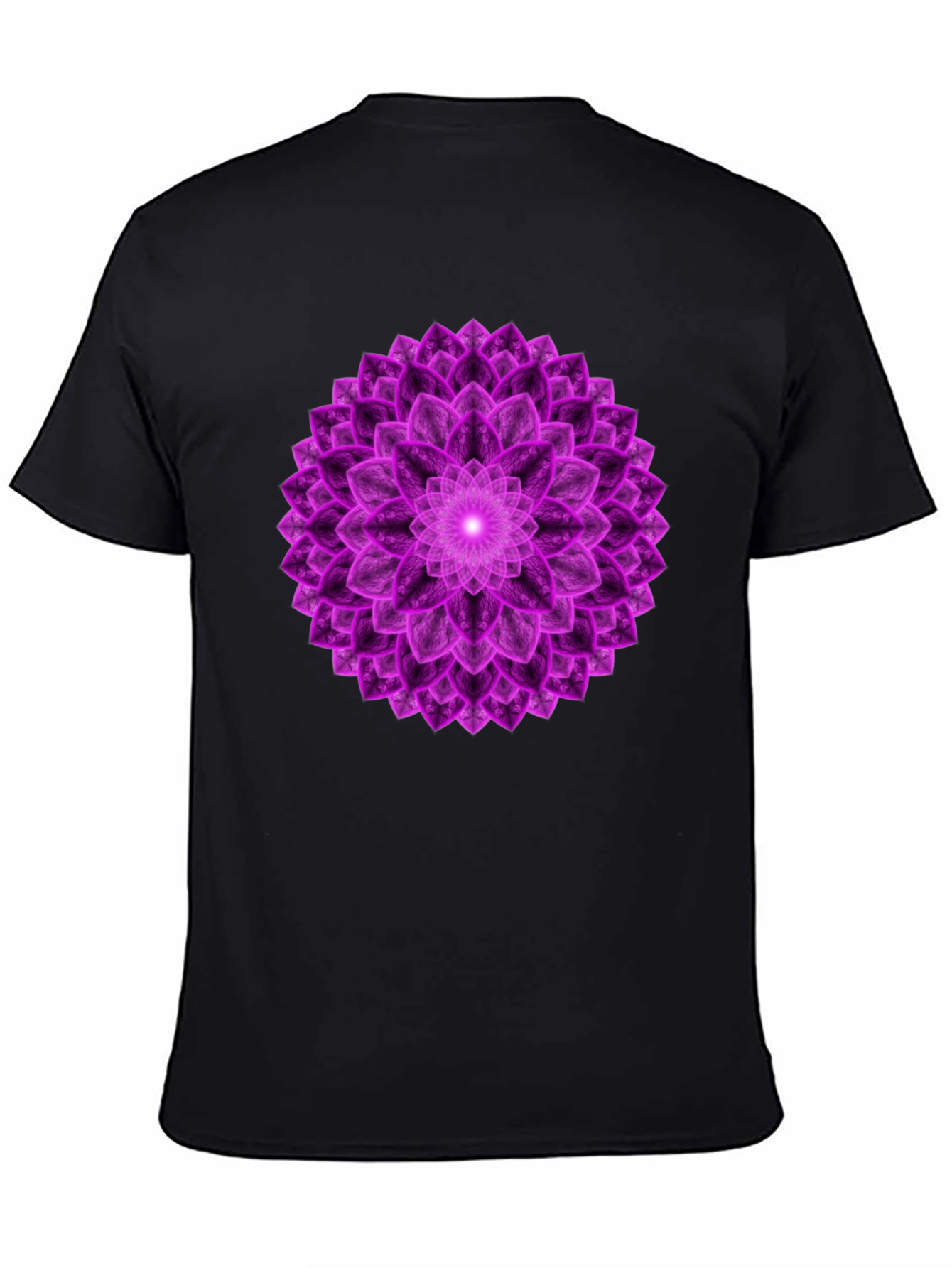 Purple Mandala Graphic Tee - Spiritual Design