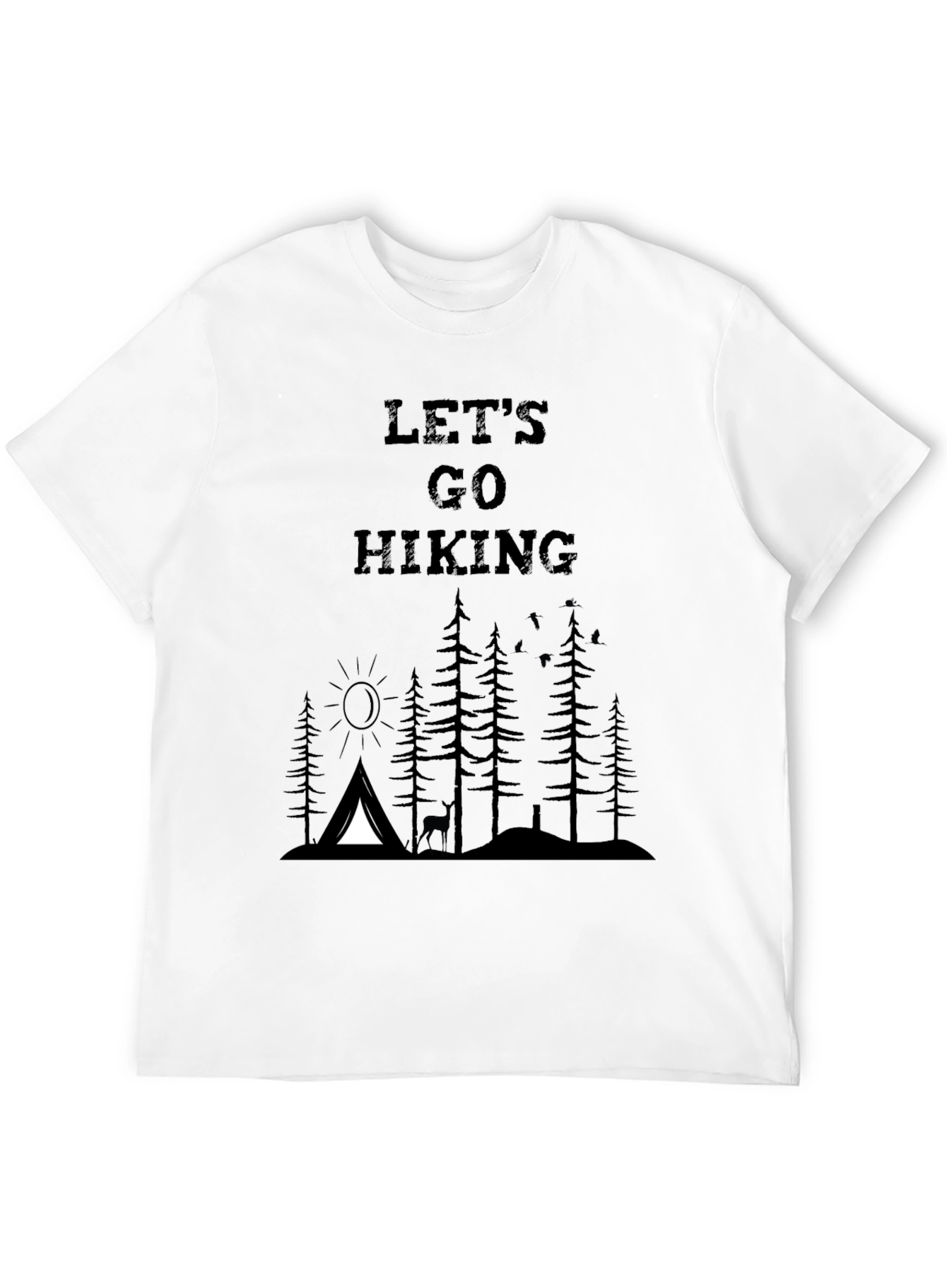Lets Go Hiking Graphic T-Shirt