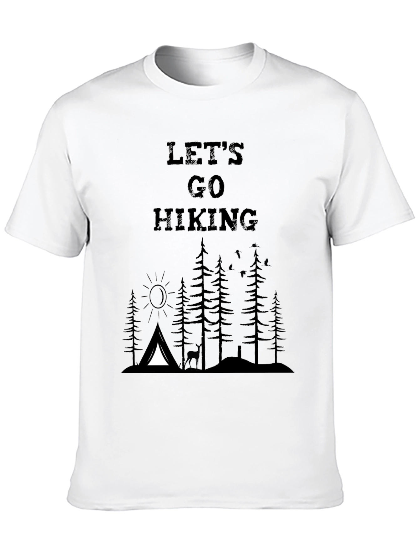 Lets Go Hiking Graphic T-Shirt